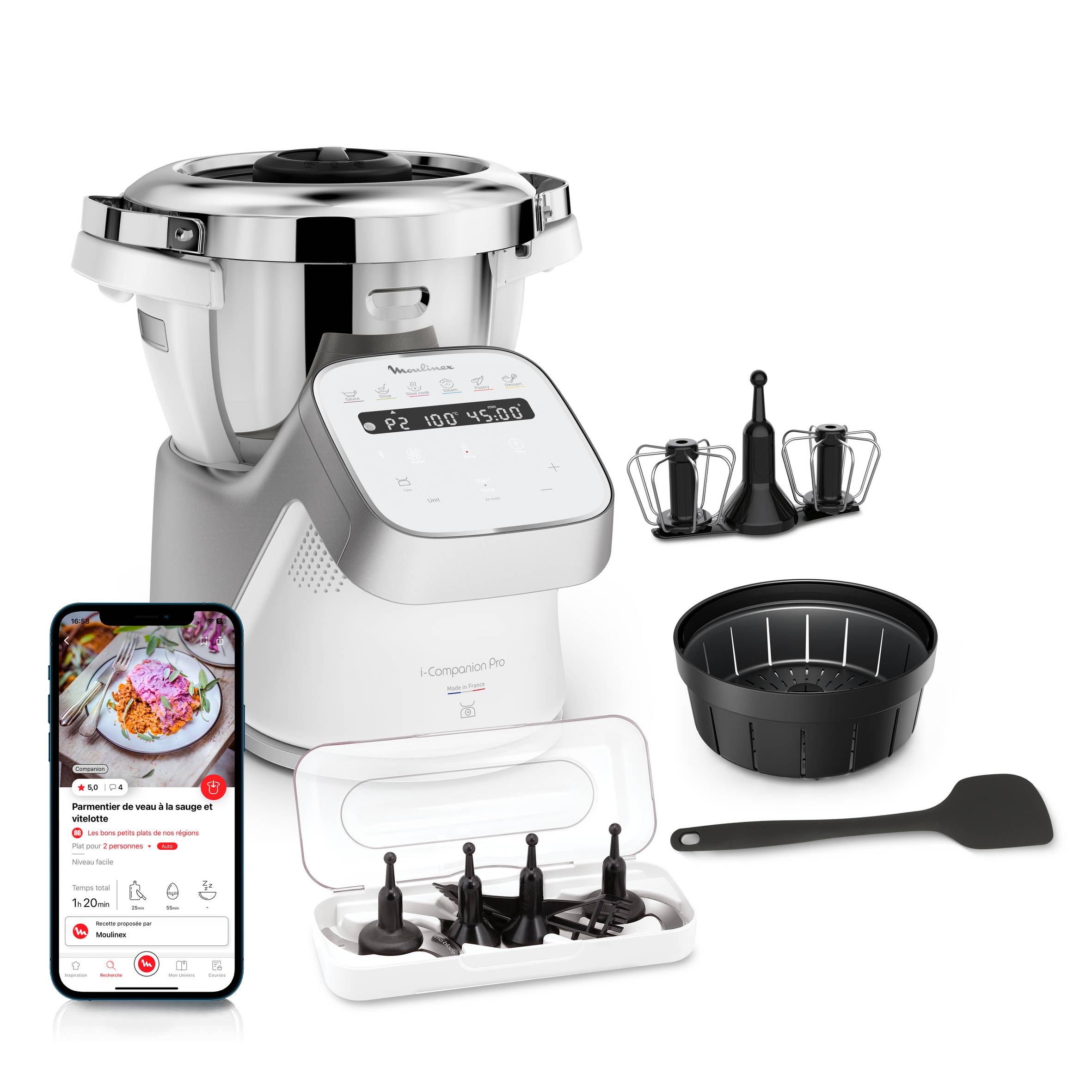 Robot da cucina multifunzione i-Companion Pro, Funzione Cottura, Capacità 3L, Bilancia Integrata