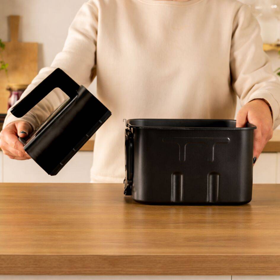 Set di conservazione Easy Fry Silence 7L Vision, cassetto extra, griglia e coperchio