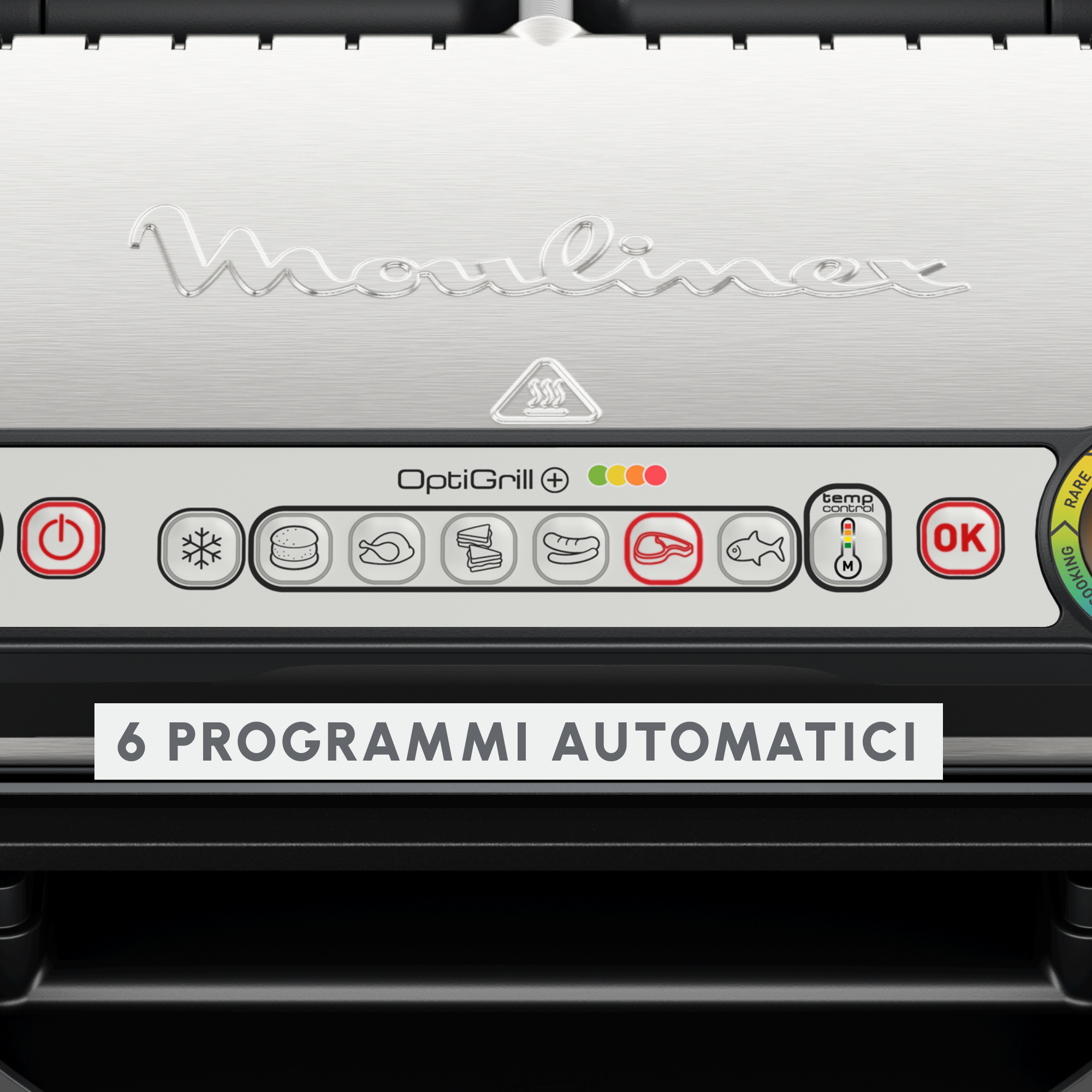 Griglia elettrica intelligente Optigrill+