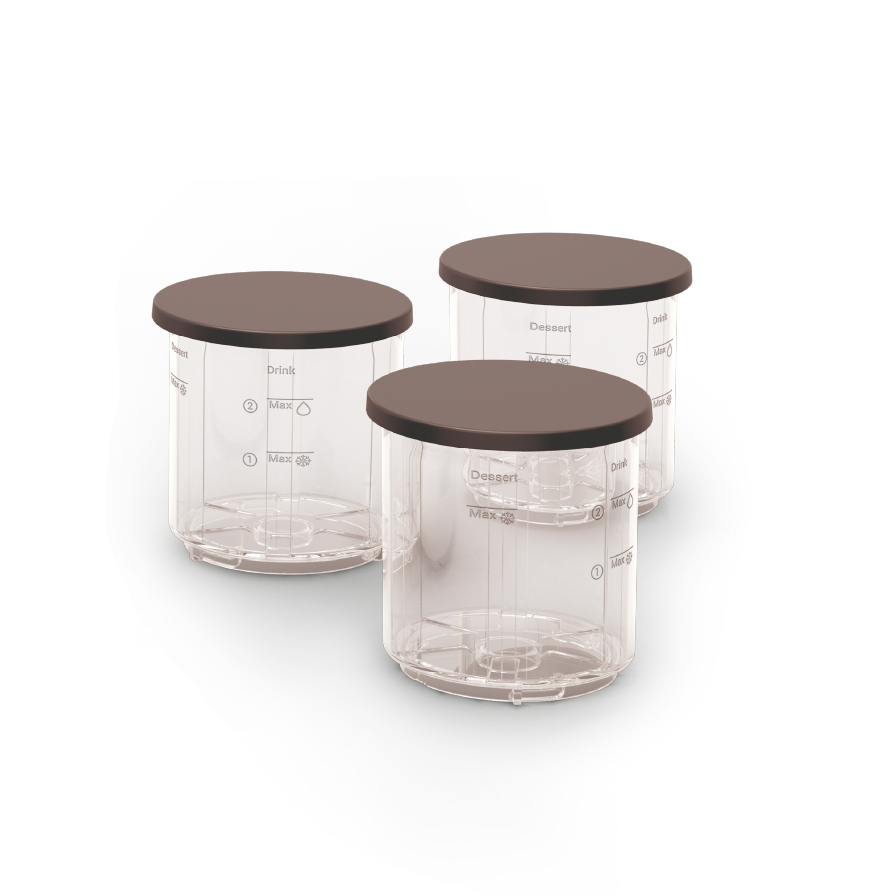 4 ciotole da 480 mL con coperchi XF60W0F0