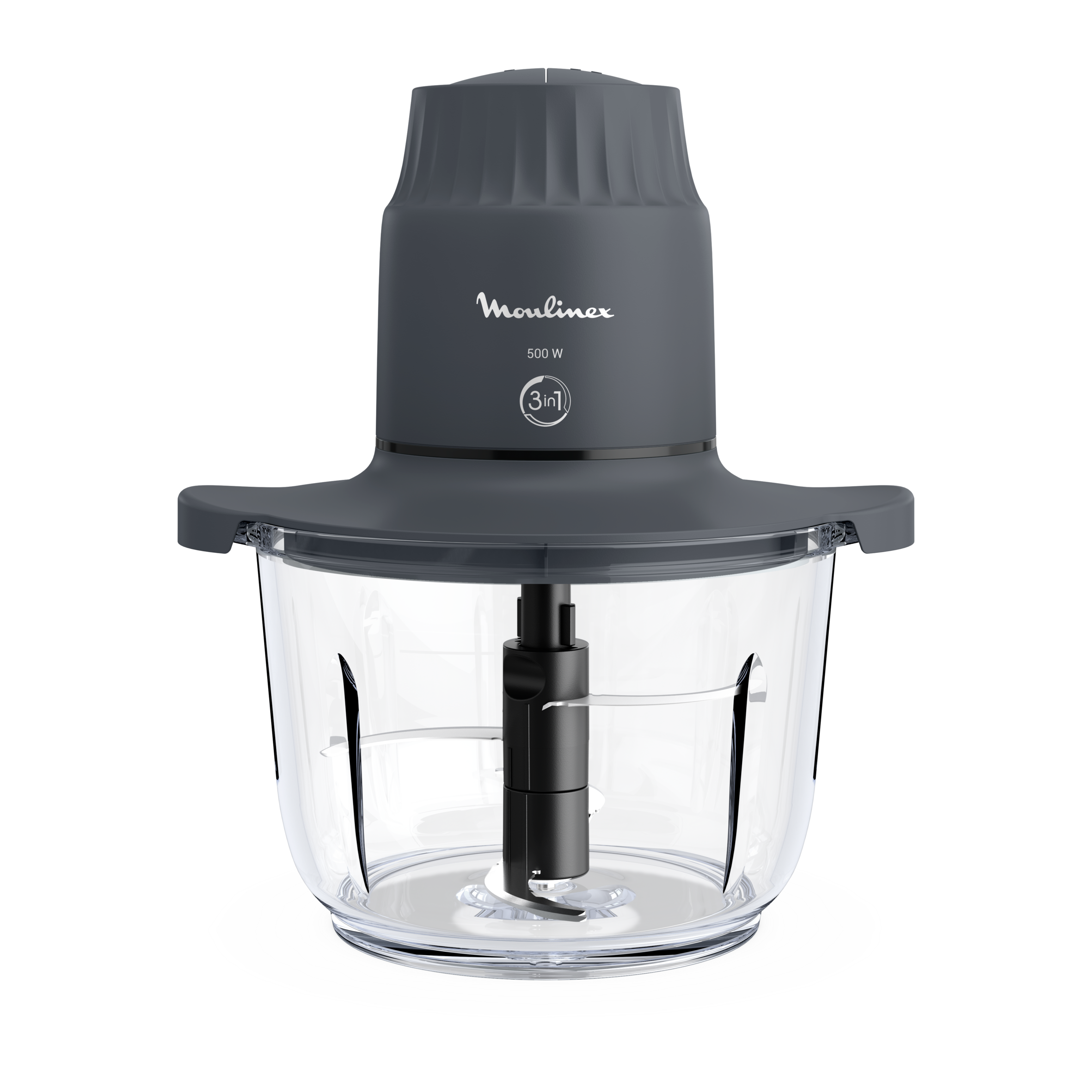 Choppeo, Tritatutto con Recipiente in Vetro, Capacità di 1 L, Vetro Borosilicato