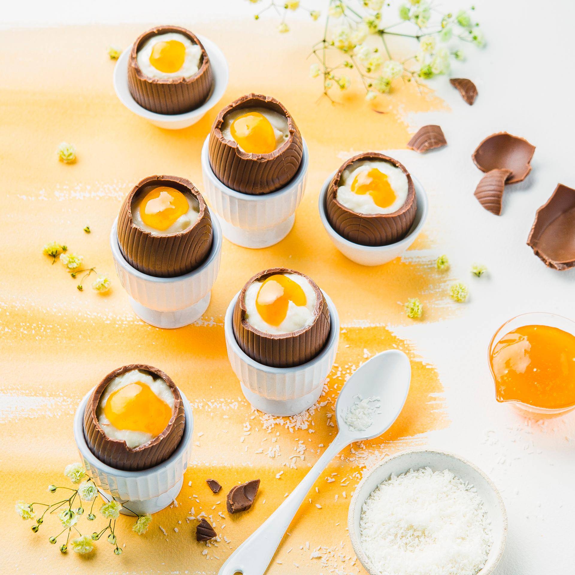 Uova al cioccolato, cocco e albicocche - Ricette Companion | Moulinex