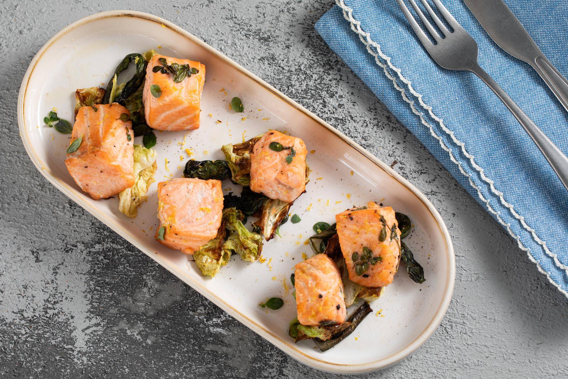 Salmone e verdure doppia cottura - Ricette EASY FRY GRILL & STEAM 3 in 1 | Moulinex
