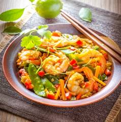 Gamberi saltati con verdure - Ricette Companion Connect XL | Moulinex