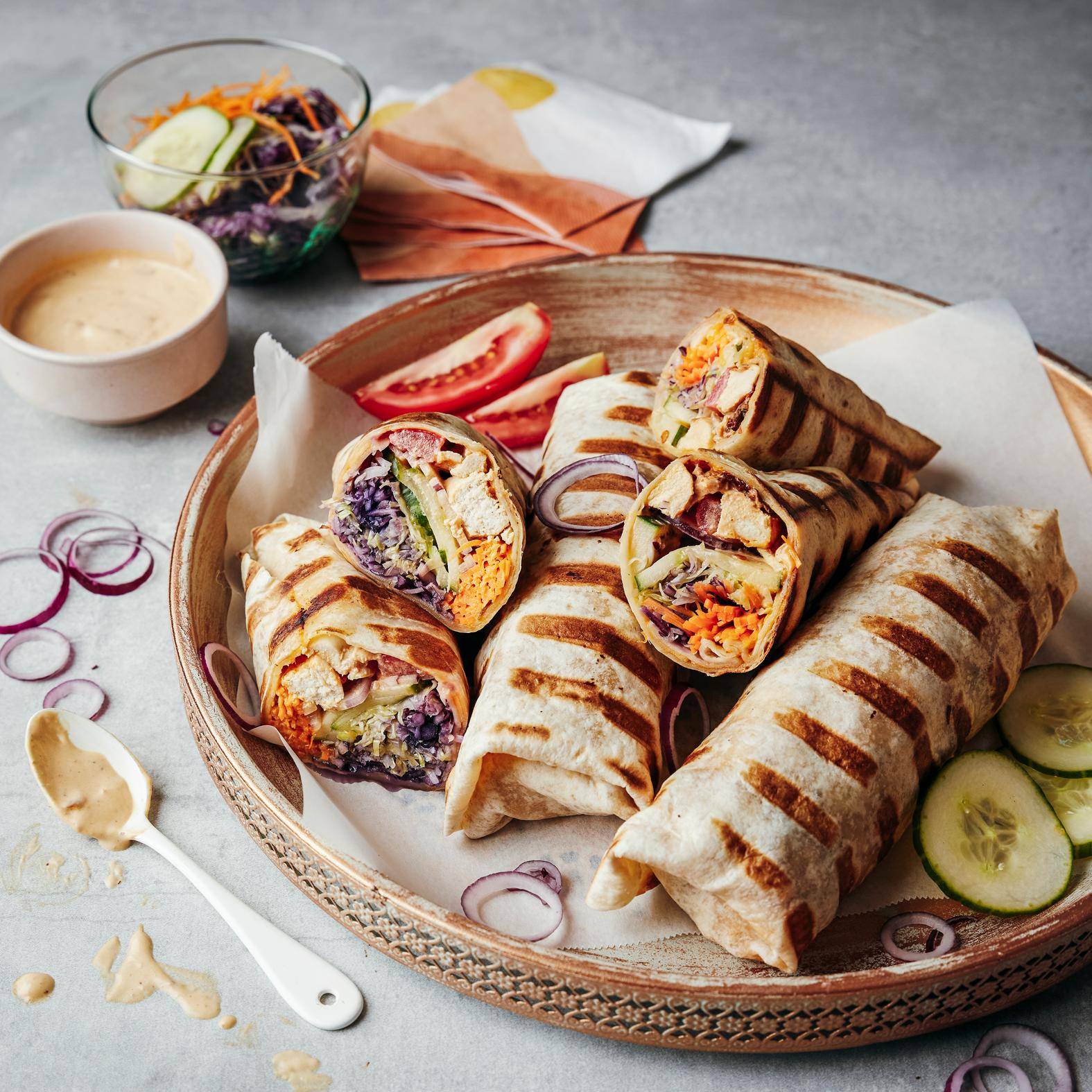 Shawarma grigliato con salsa chipotle - Ricette OptiGrill 4in1 XL | Moulinex
