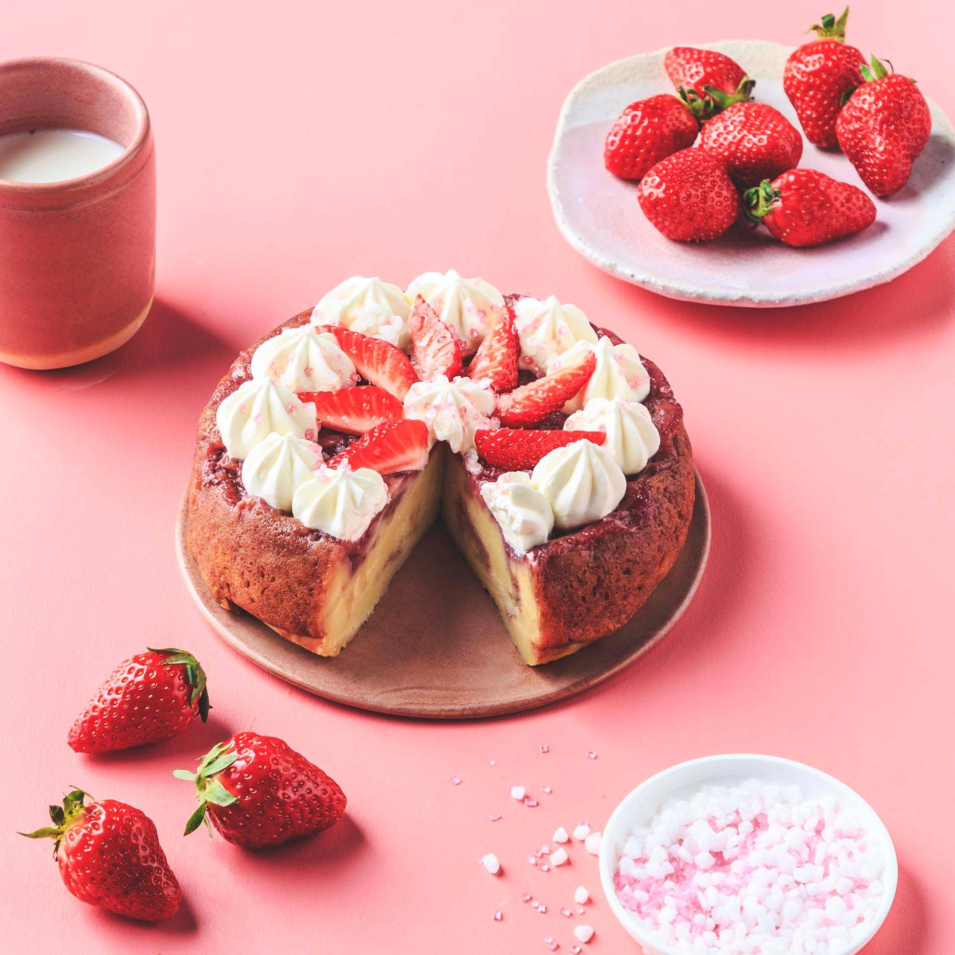 Torta rovesciata alle fragole - Ricette Cookeo | Moulinex
