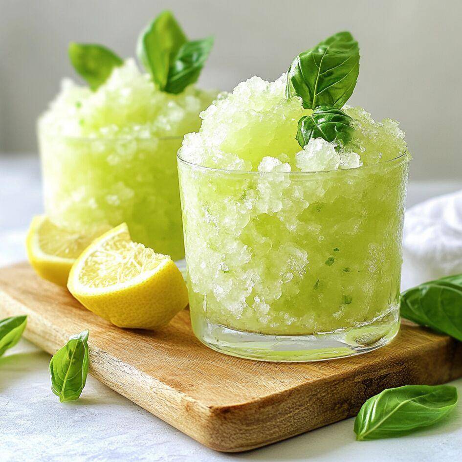 Granita al limone e basilico - Ricette Companion Connect | Moulinex