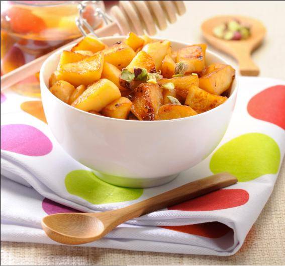 Mele caramellate con pistacchi - Ricette Companion XL | Moulinex