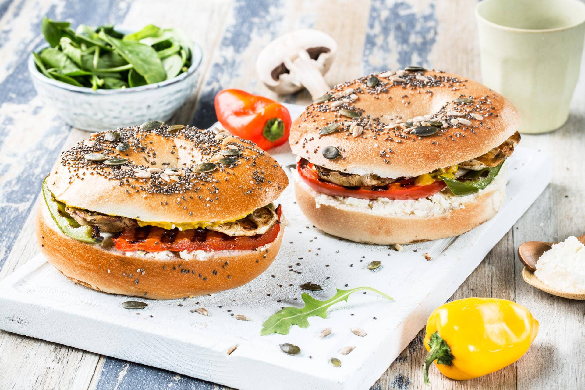 Bagel vegetariano - Ricette undefined | Moulinex