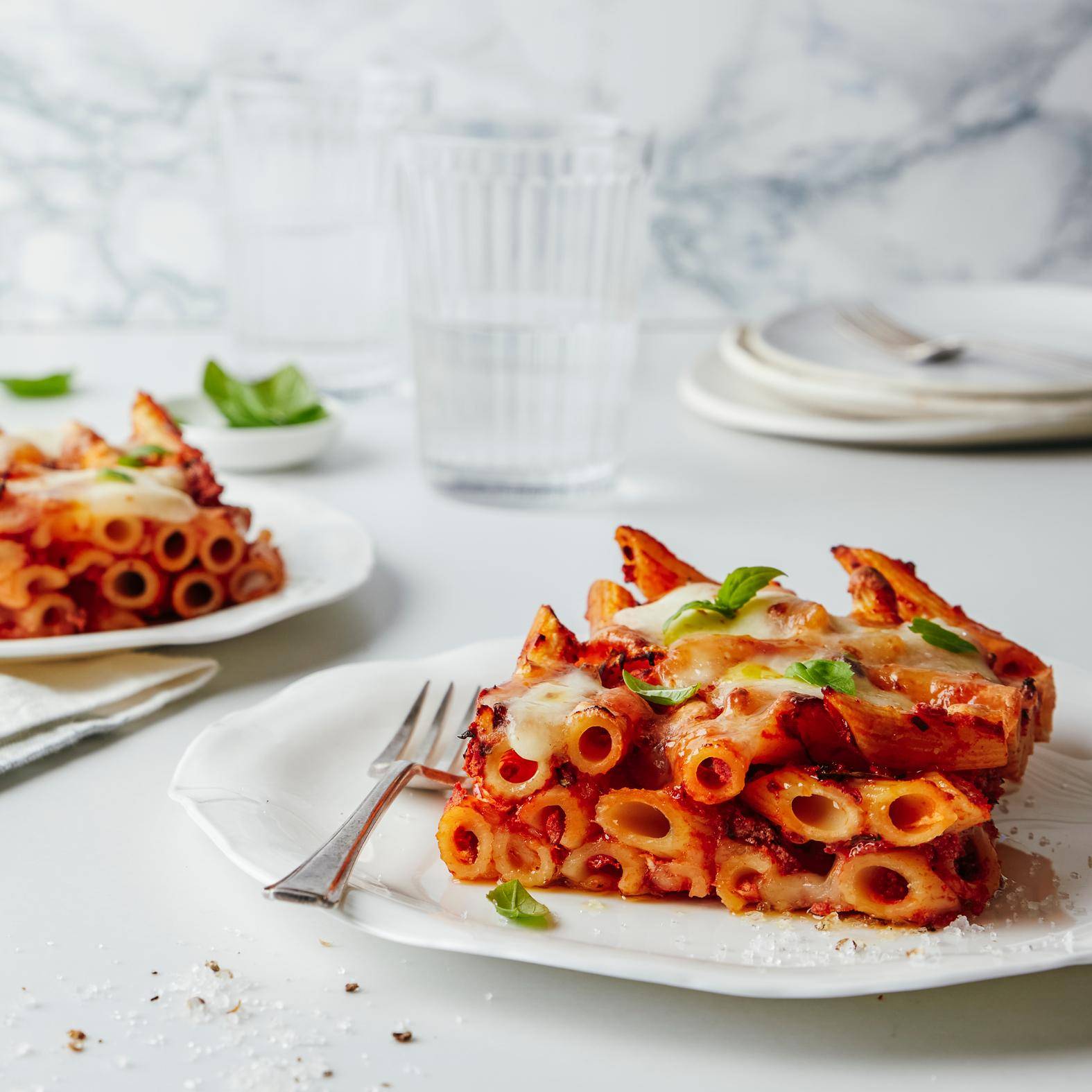 Mozzarella pasta bake - Ricette OptiGrill 4in1 | Moulinex