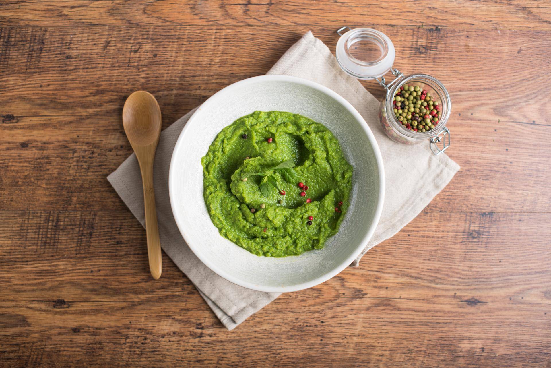 Purè di piselli e cuori di lattuga - Ricette Companion Connect | Moulinex