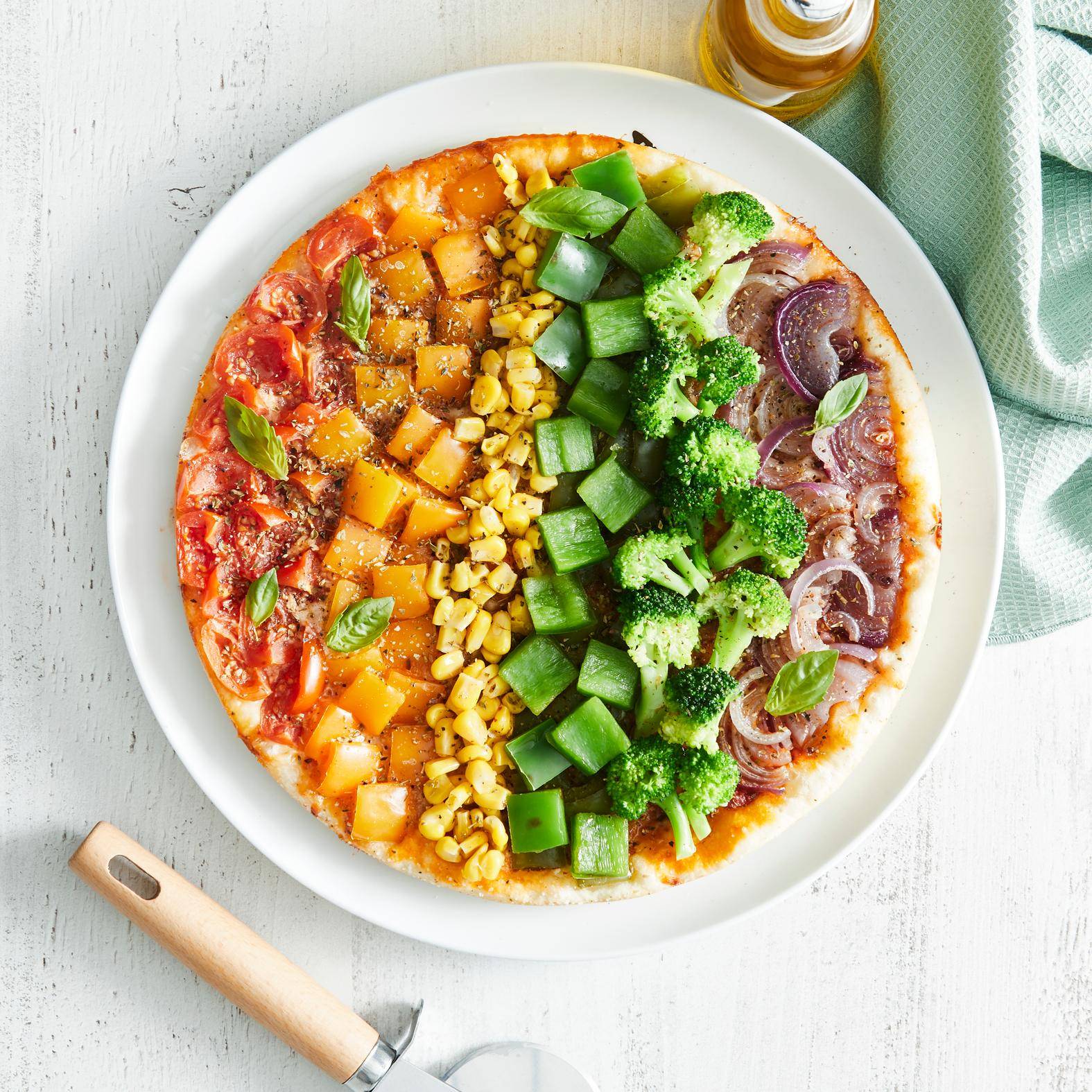 Pizza arcobaleno - Ricette Easy Fry XL Surface | Moulinex