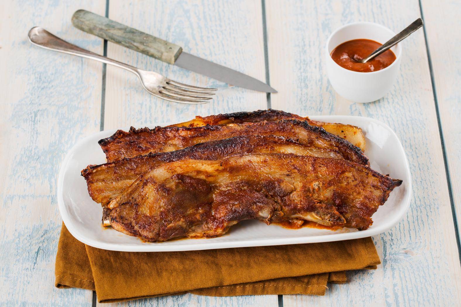 Pancetta di maiale alla salsa barbecue - Ricette EASY FRY GRILL & STEAM 3 in 1 | Moulinex