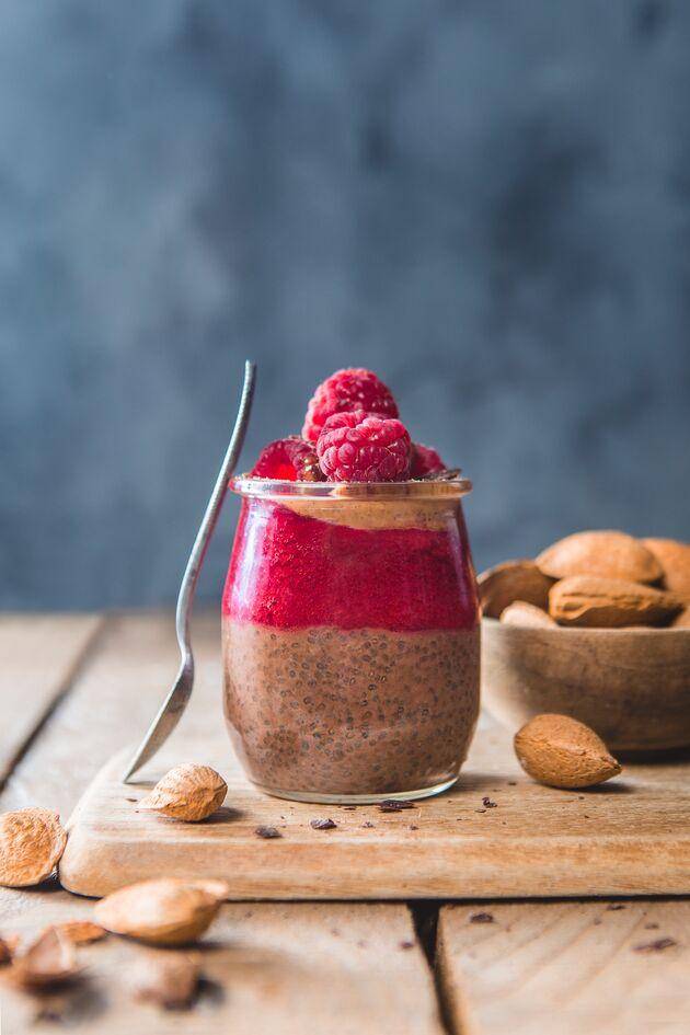 Pudding al cioccolato, chia e lamponi - Ricette Perfectmix + | Moulinex