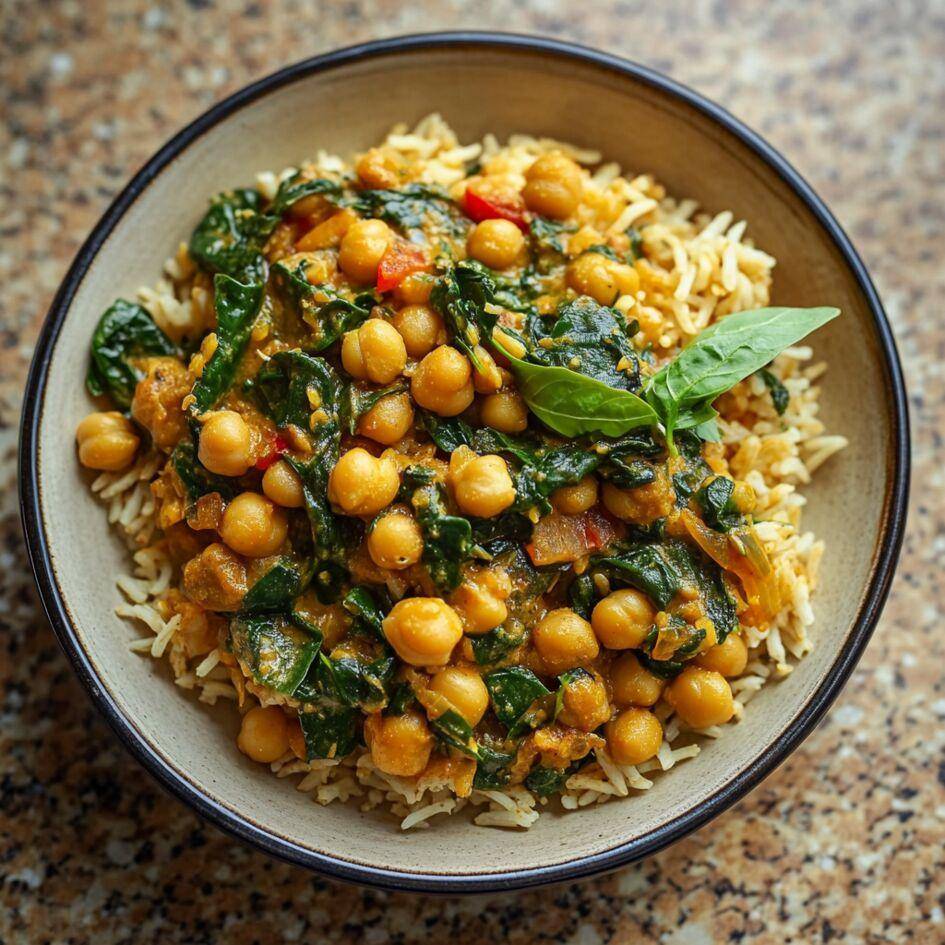Curry di ceci, spinaci e riso - Ricette Cookeo Infinity 17in1 | Moulinex