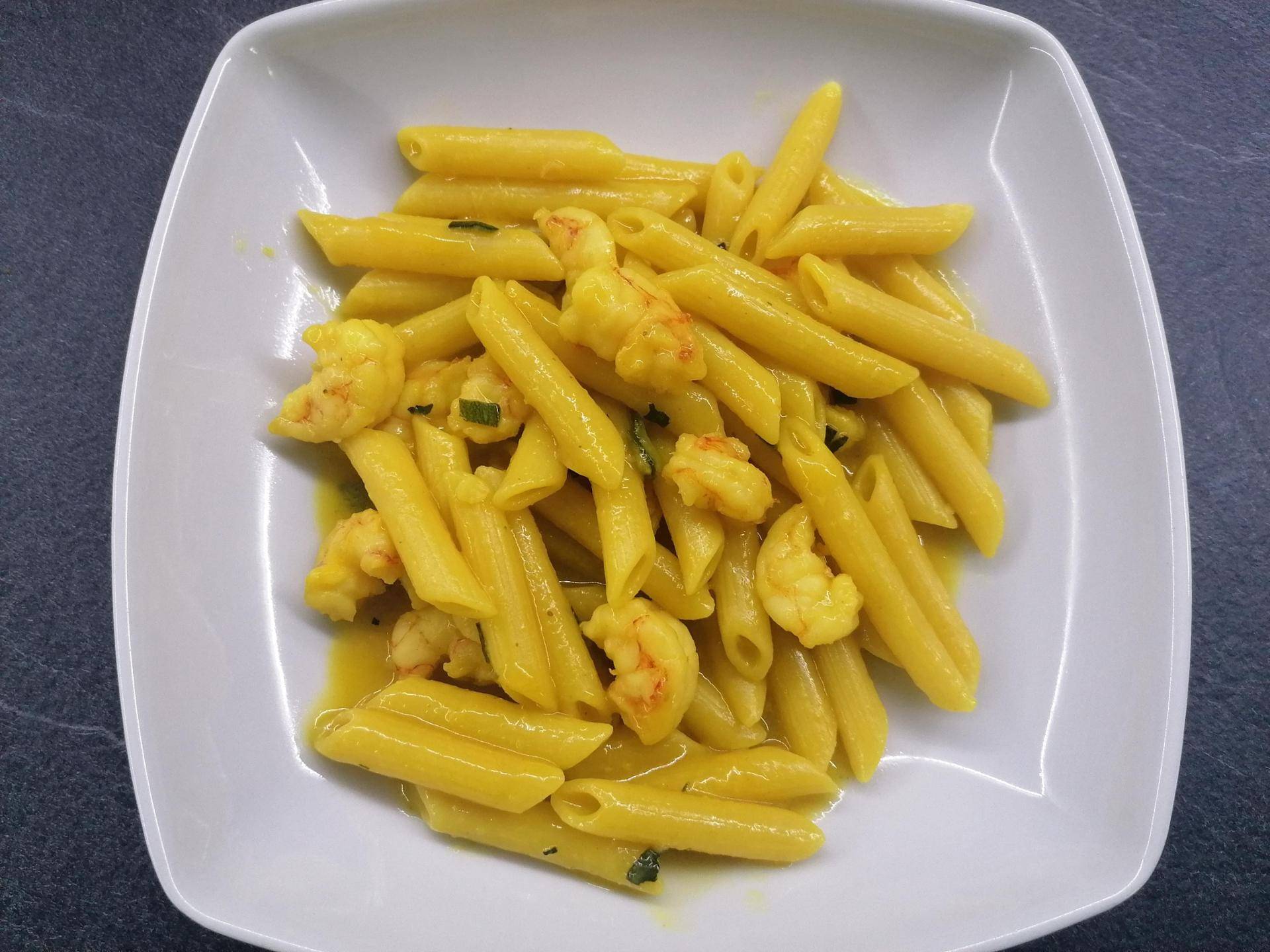 Penne zucchine gamberetti e zafferano - Ricette Companion Connect | Moulinex