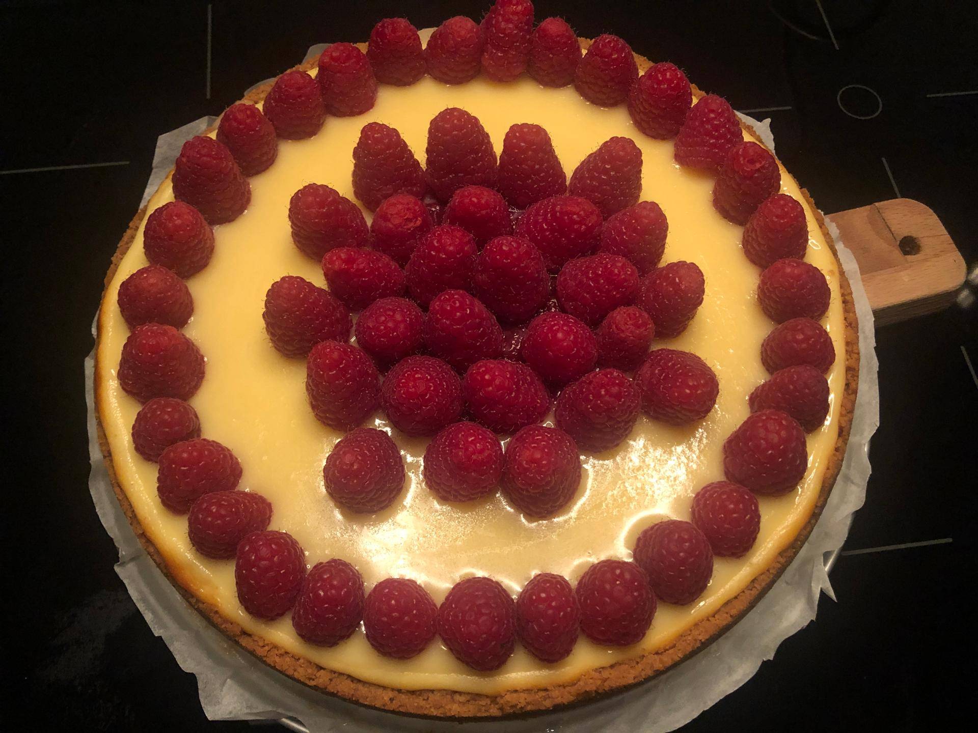 Cheesecake cioccolato bianco e lamponi - Ricette Companion Connect XL | Moulinex