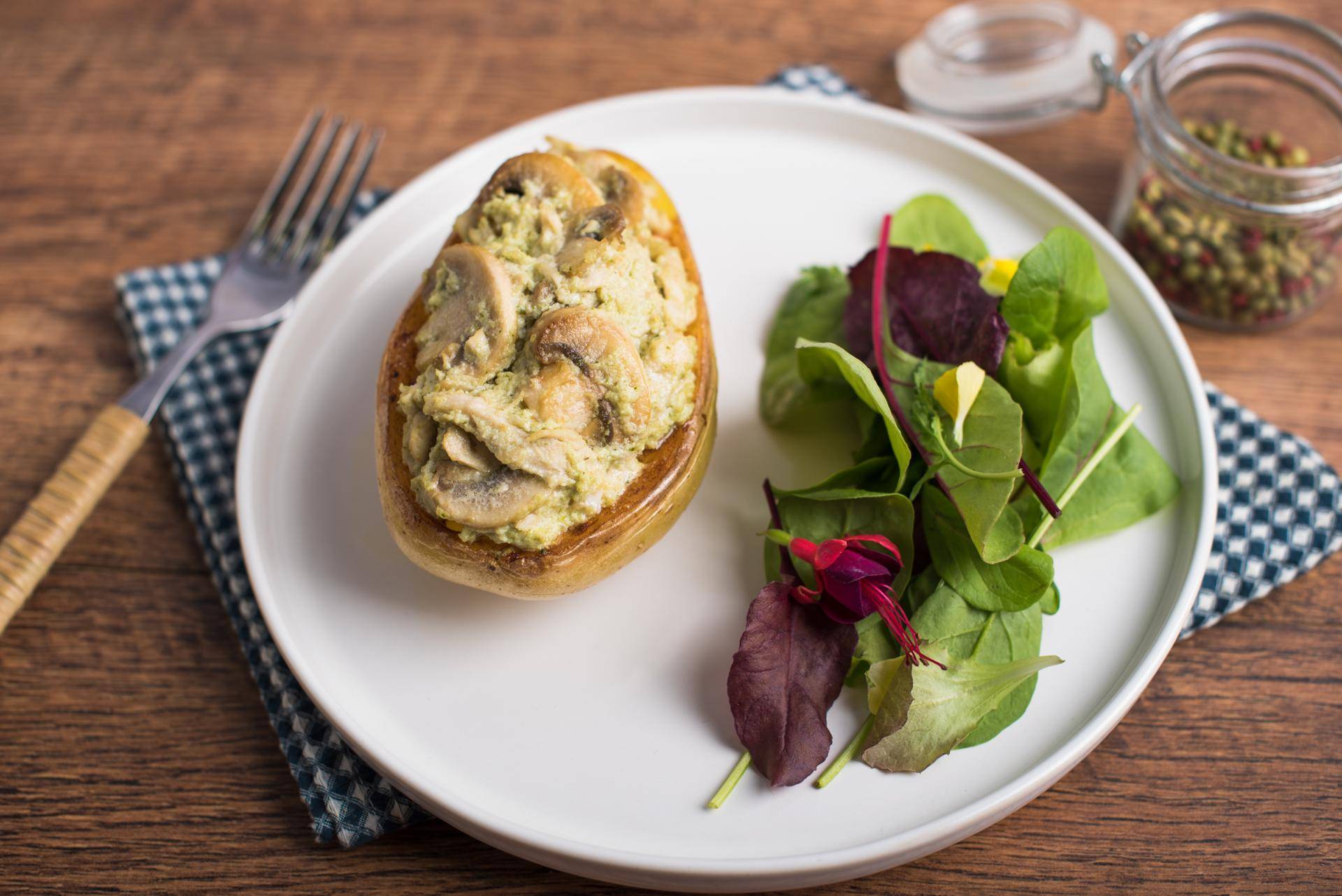 Patate in farcia di pollo e funghi - Ricette Companion | Moulinex