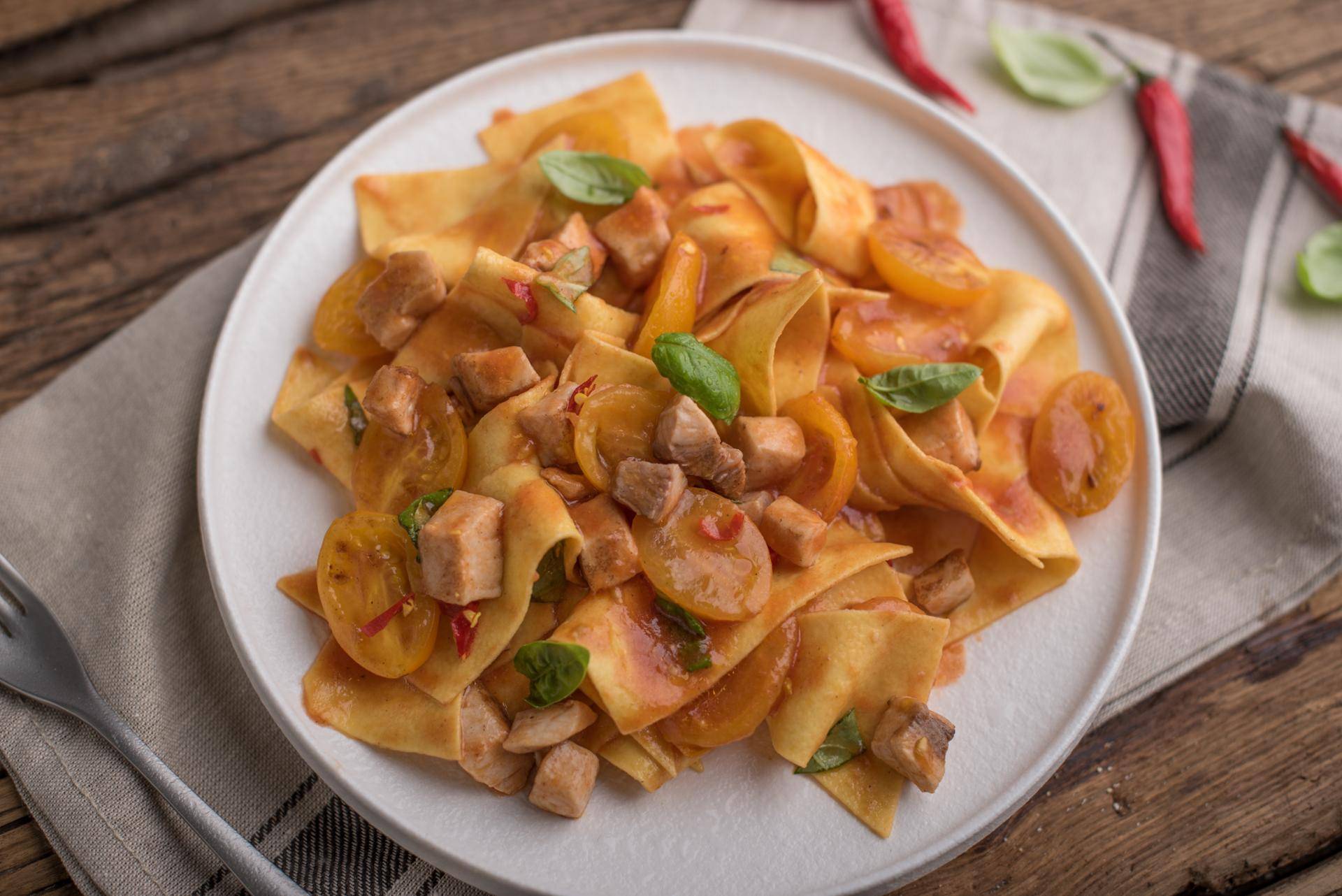 Maltagliati al sugo pesce spada - Ricette Cookeo | Moulinex