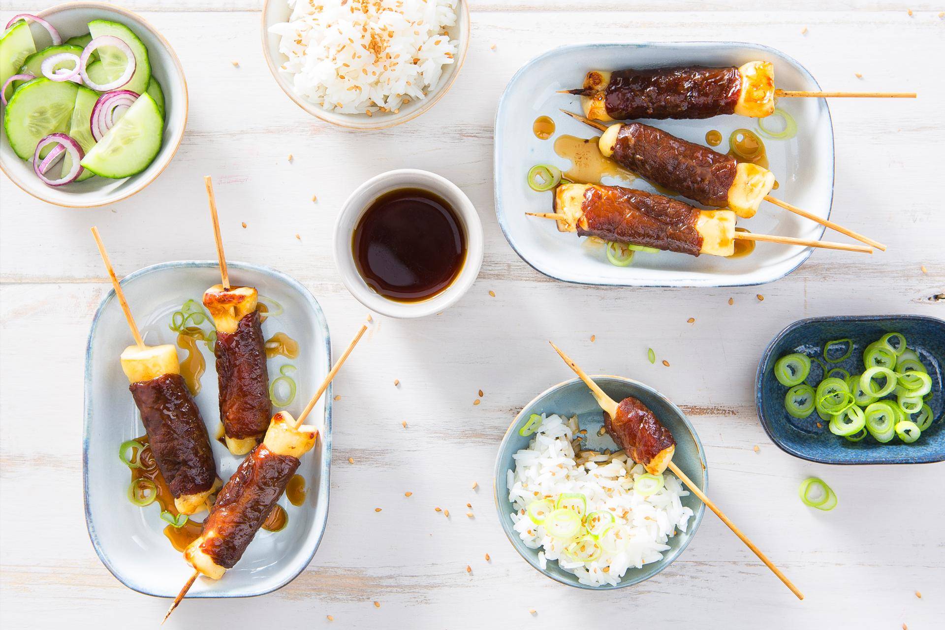Spiedini di manzo con salsa teriyaki - Ricette EASY FRY & GRILL 2 in 1 DIGITAL | Moulinex