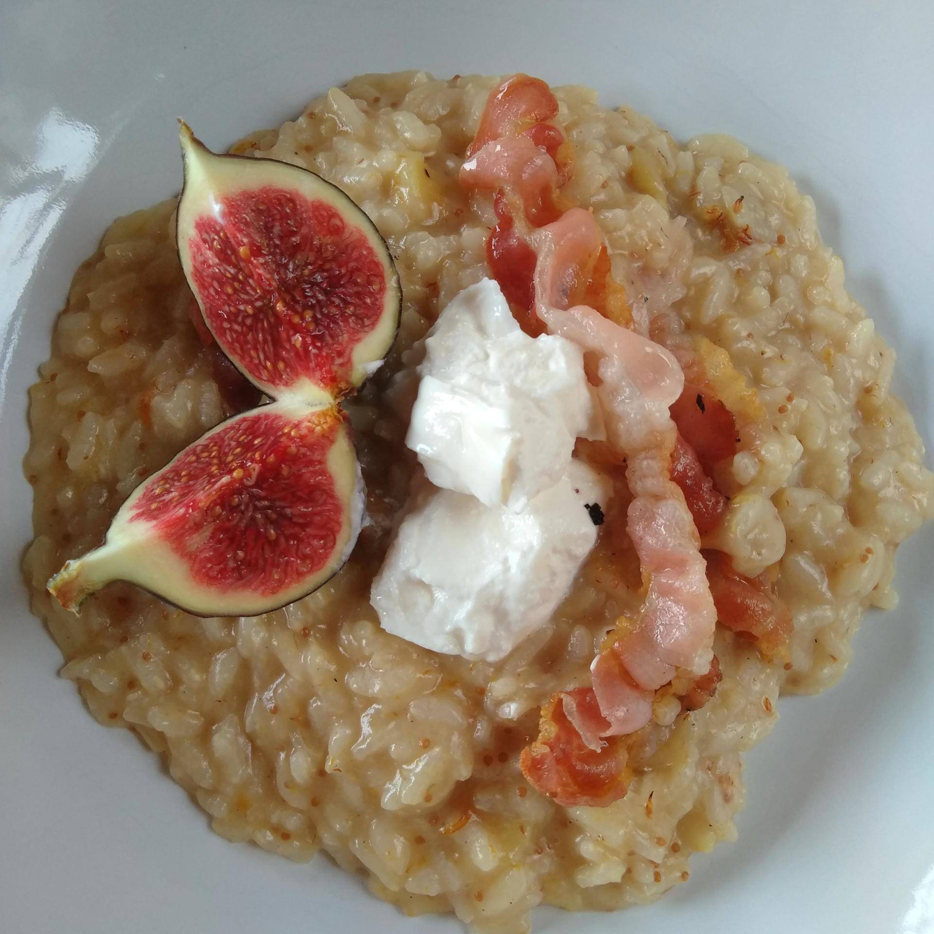 Risotto ai fichi con pancetta e burrata - Ricette Companion Connect | Moulinex