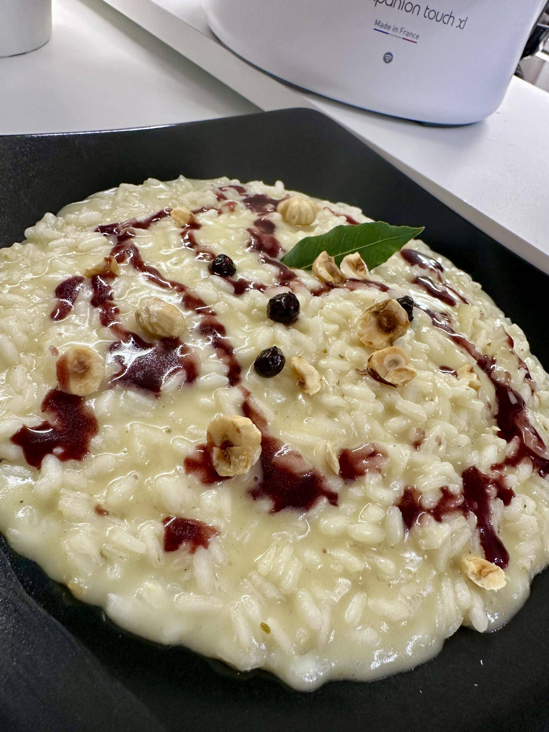 Risotto cacio e pepe con riduzione di vino - Ricette Companion Connect XL | Moulinex
