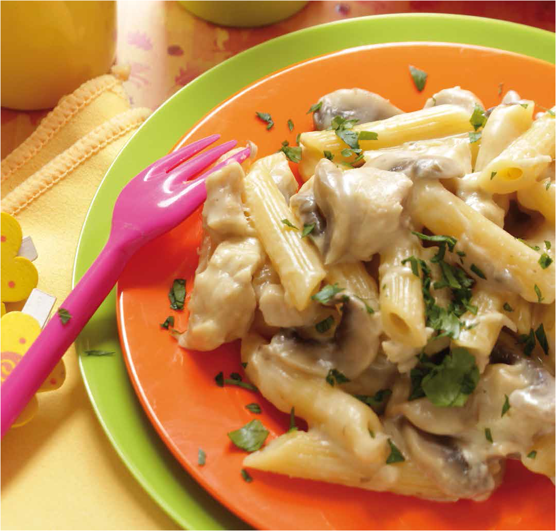 Penne cremose con funghi e pollo - Ricette Companion | Moulinex