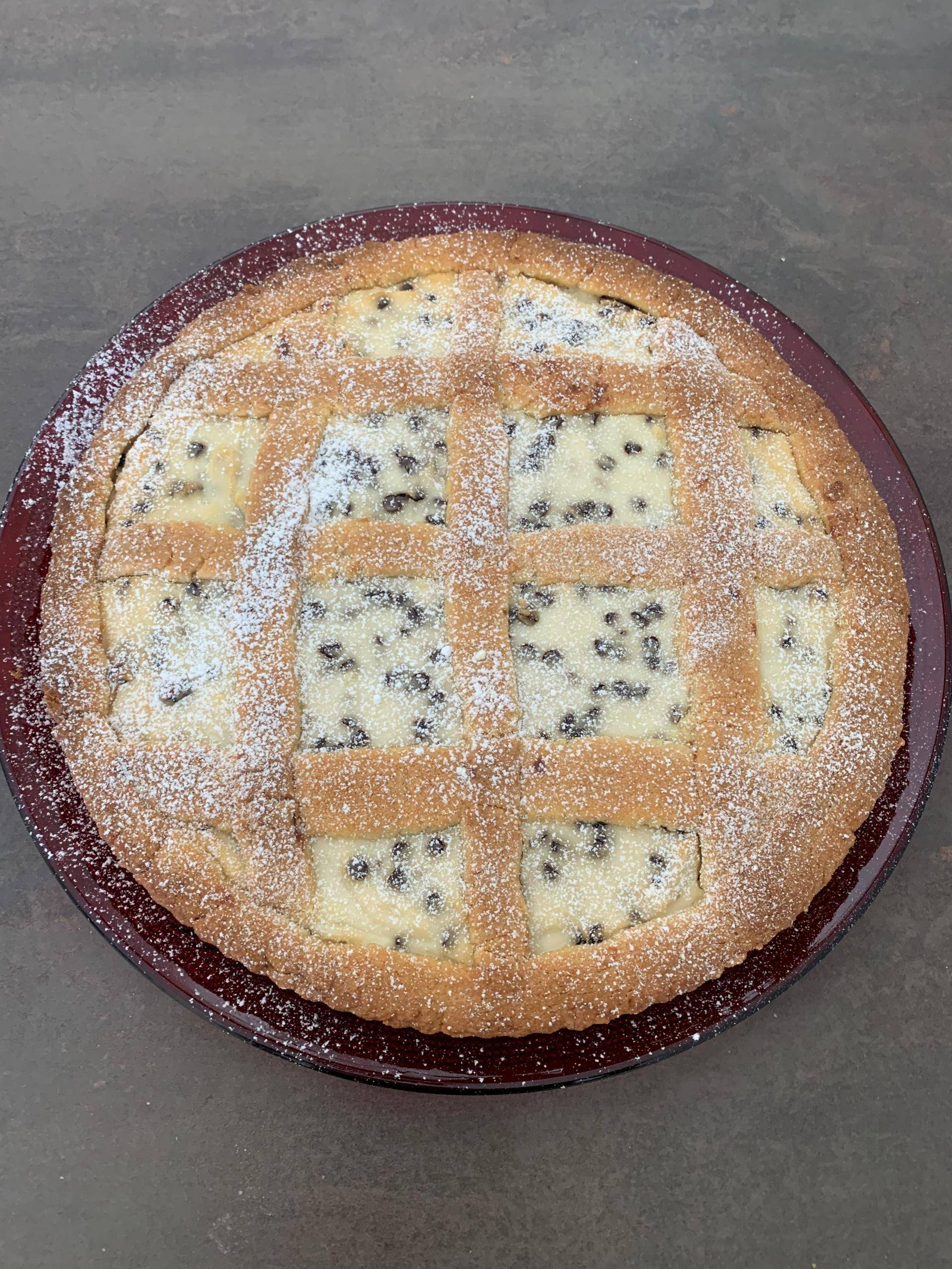 Crostata con ricotta e gocce di cioccolato - Ricette Companion Connect | Moulinex