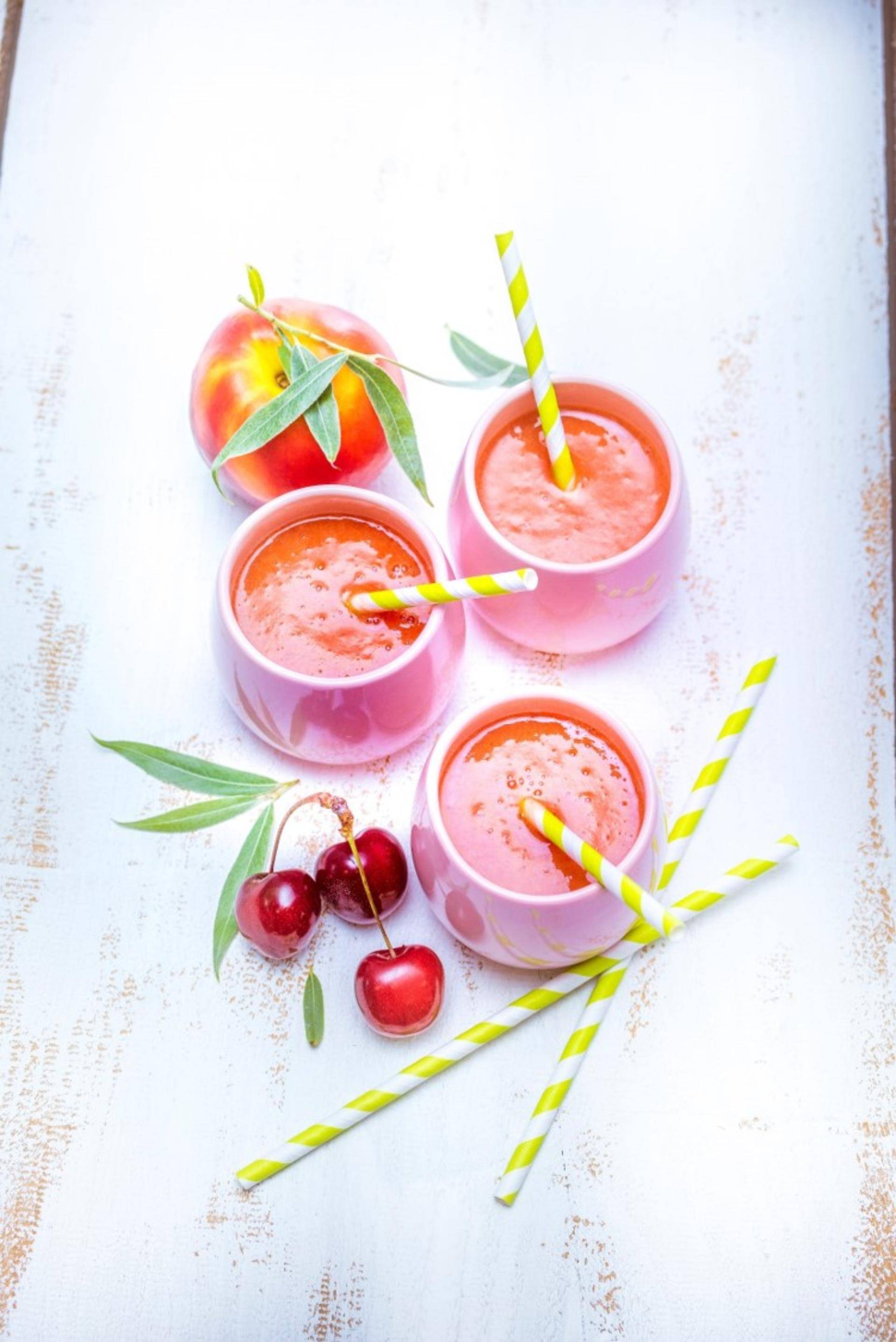 Smoothie alle ciliegie ed alle nettarine gialle - Ricette Ultrablend Cook | Moulinex