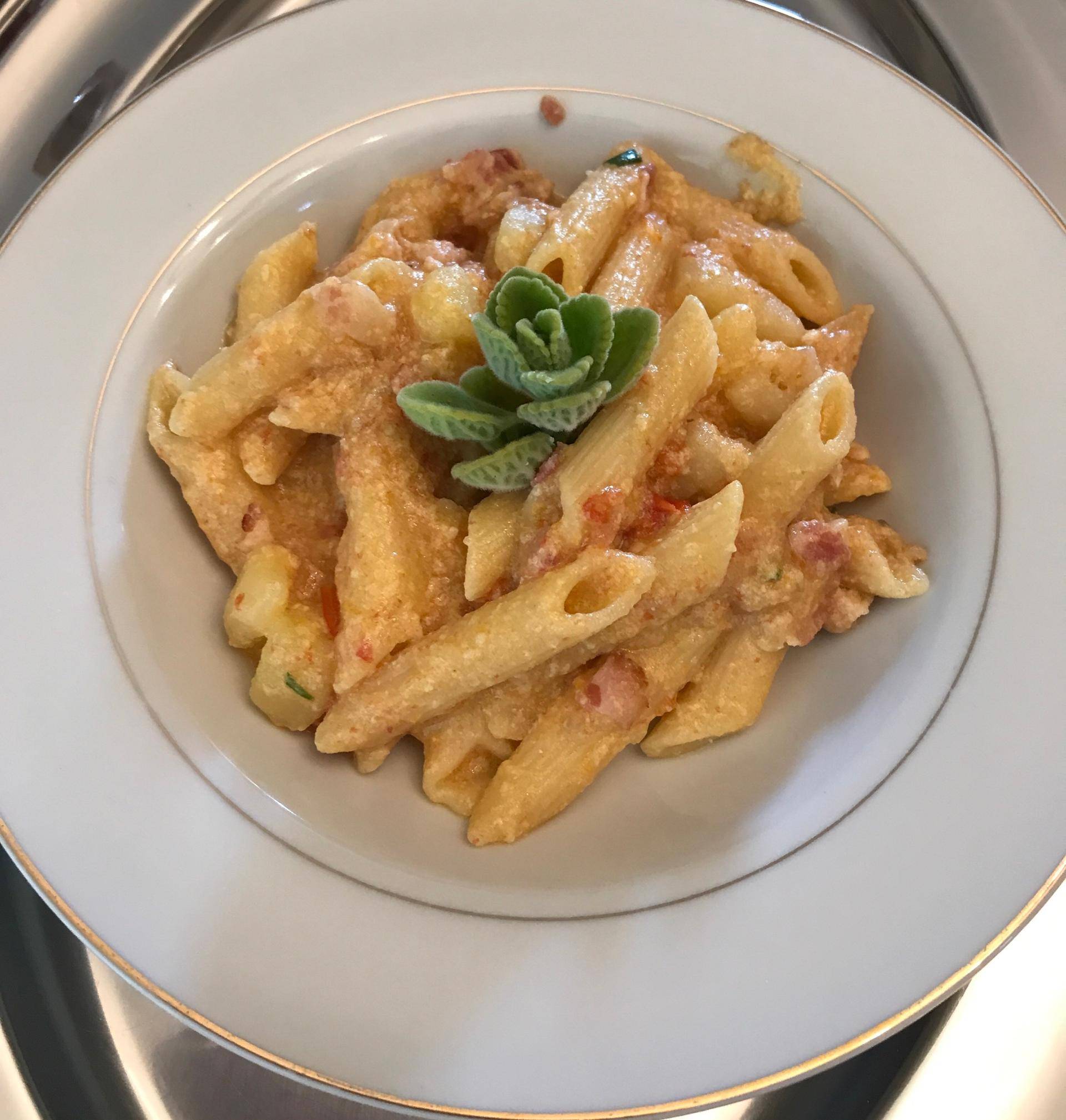 Penne bacon e patate - Ricette Cookeo | Moulinex