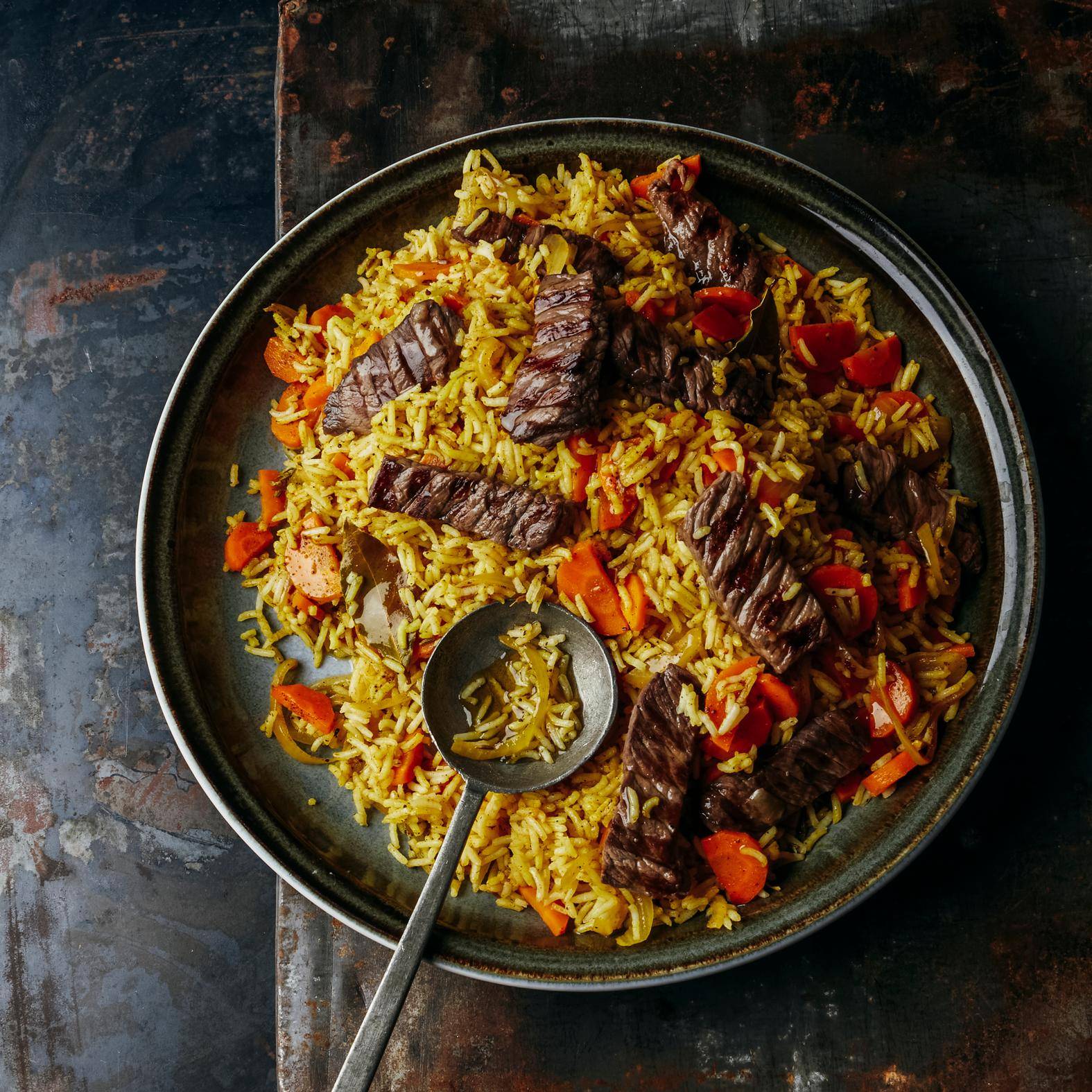 Riso pilaf e carne alla griglia - Ricette OptiGrill 2in1 XL | Moulinex