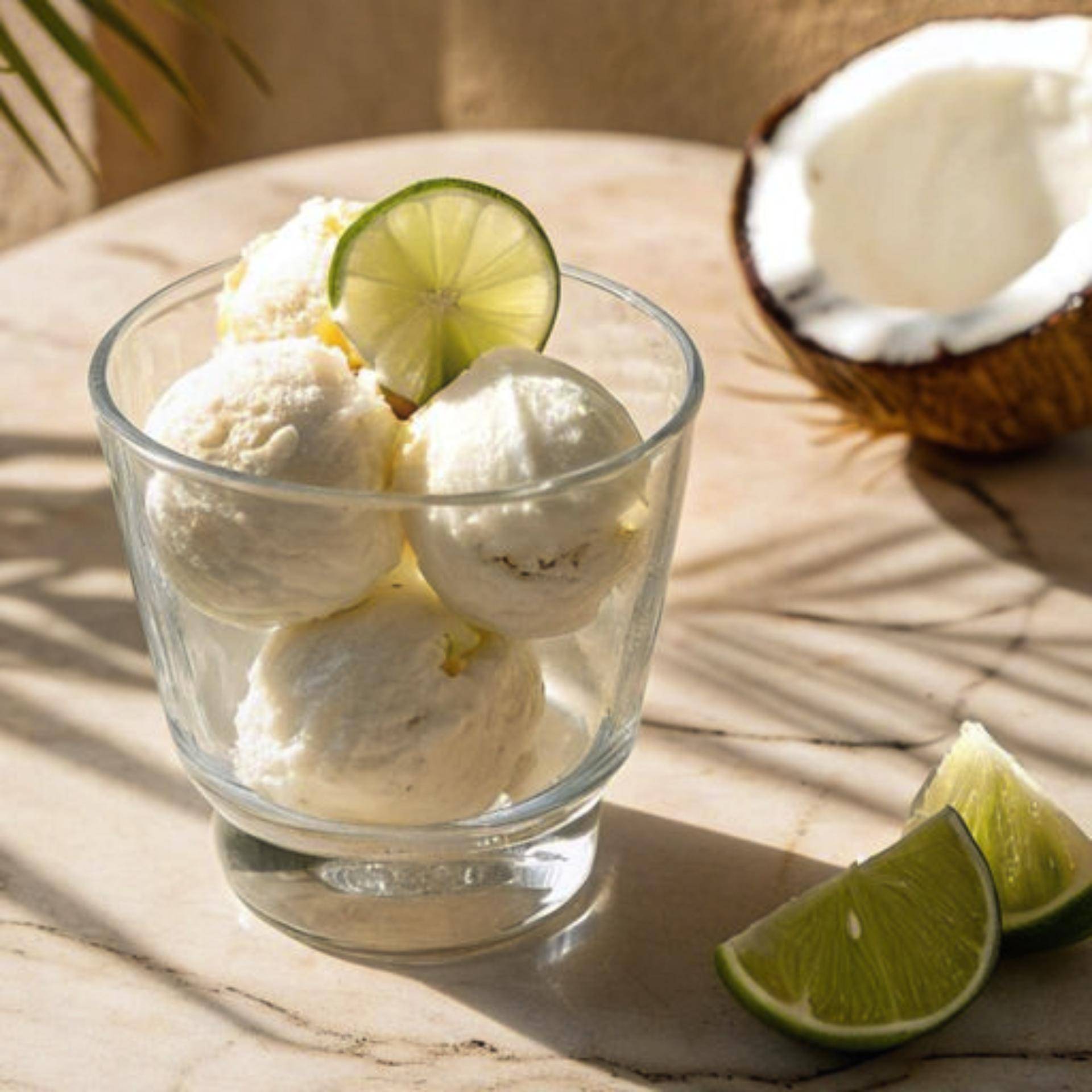 Gelato al cocco e scorza di lime - Ricette Dolci | Moulinex