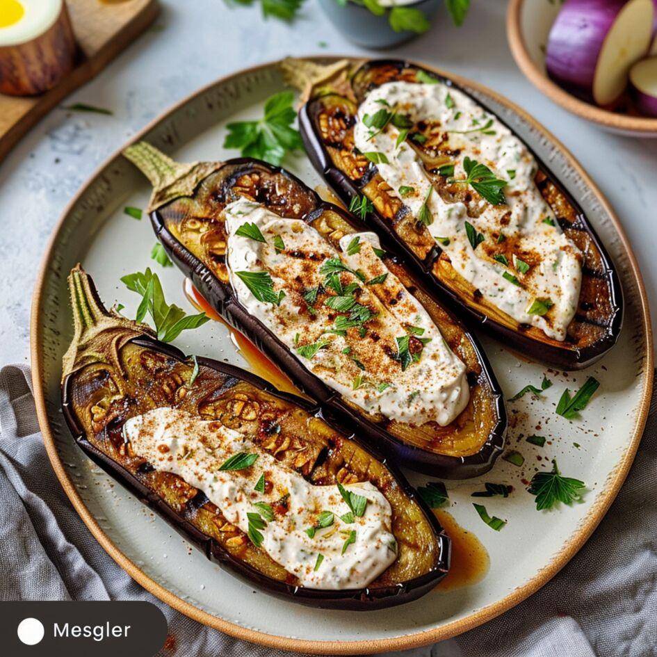 Melanzane arrosto con salsa allo yogurt - Ricette Easy Fry Max | Moulinex