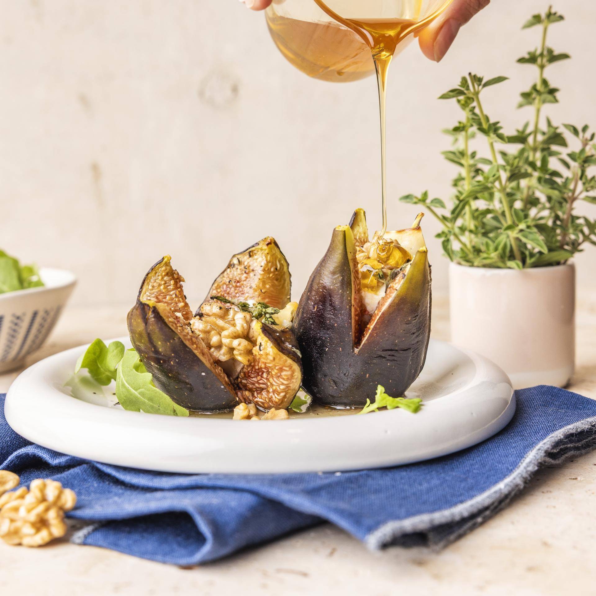 Fichi arrosto, noci e formaggio di capra al timo - Ricette Dual Easy Fry Flex | Moulinex