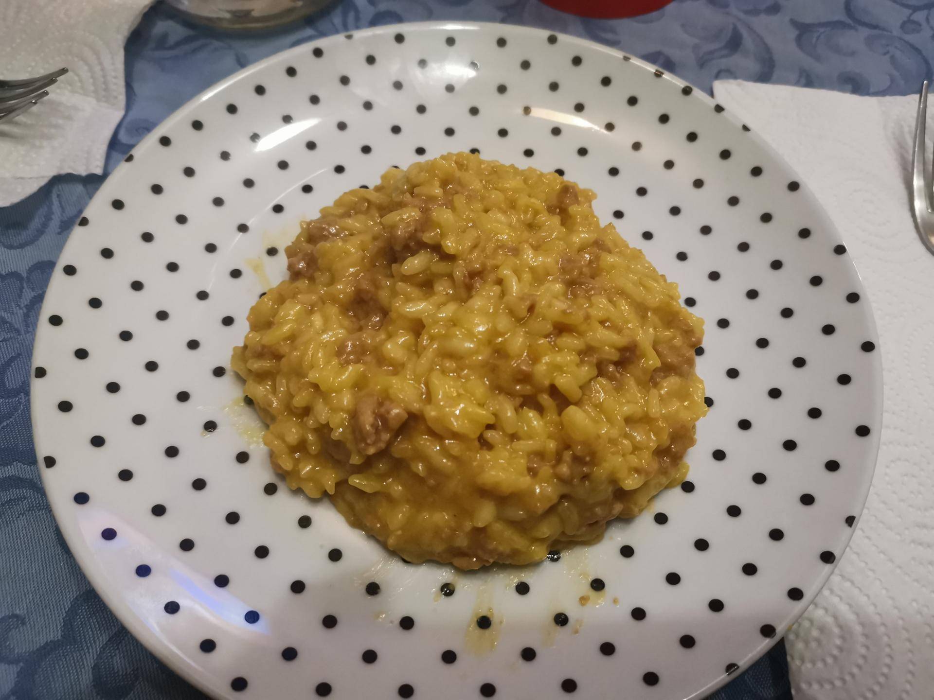 Risotto con carne di suino e delicatissimo zafferano - Ricette Companion Connect | Moulinex