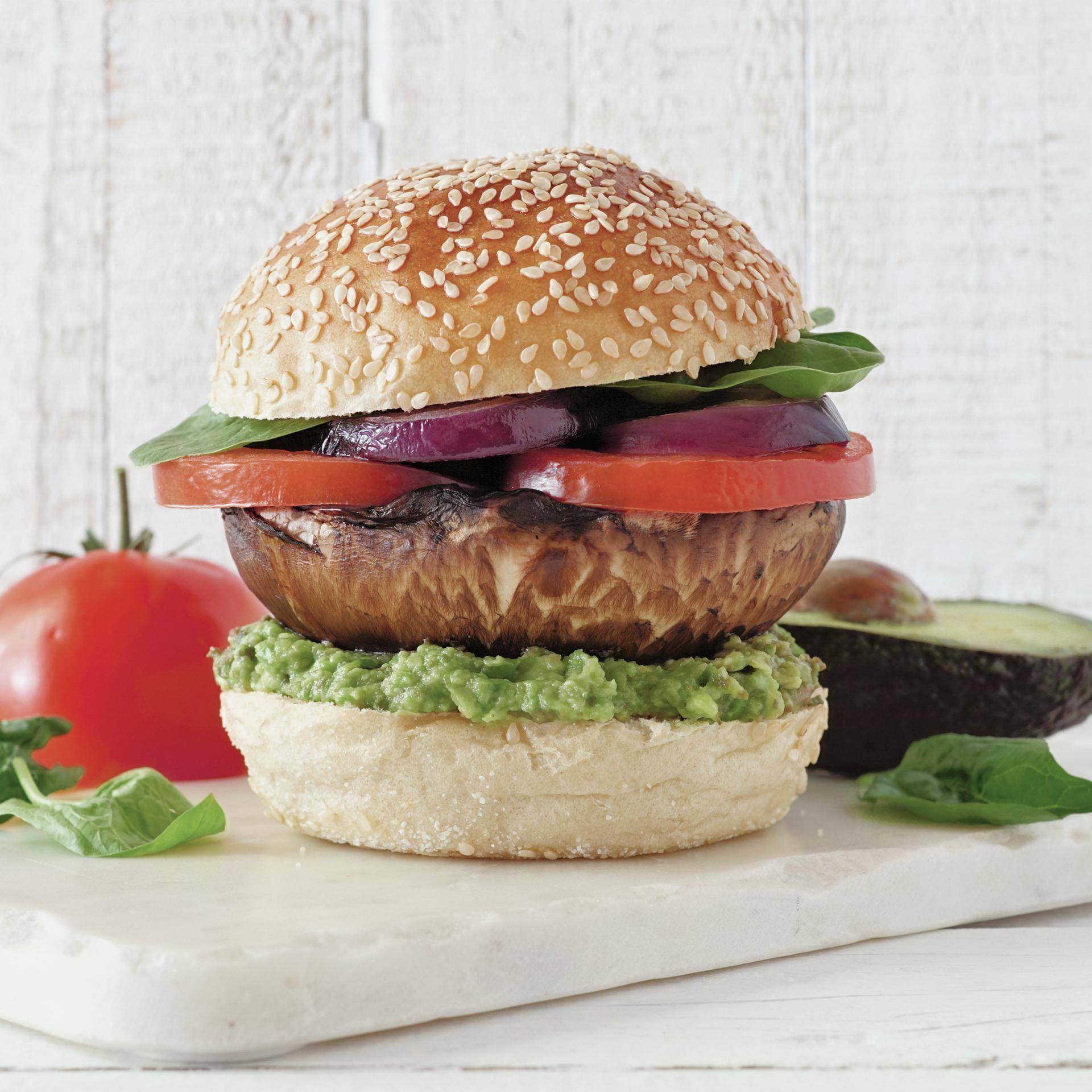 Hamburger vegano di funghi portobello alla griglia - Ricette Easy Fry Compact | Moulinex