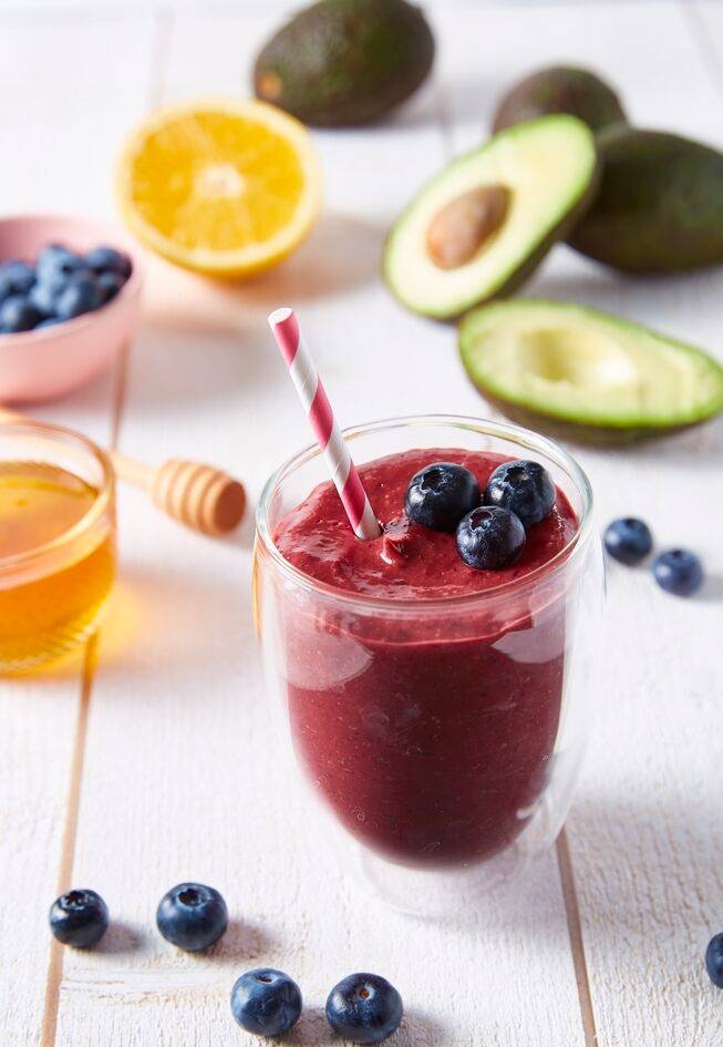 *Avocado & blueberry smoothie - Ricette Blend up | Moulinex