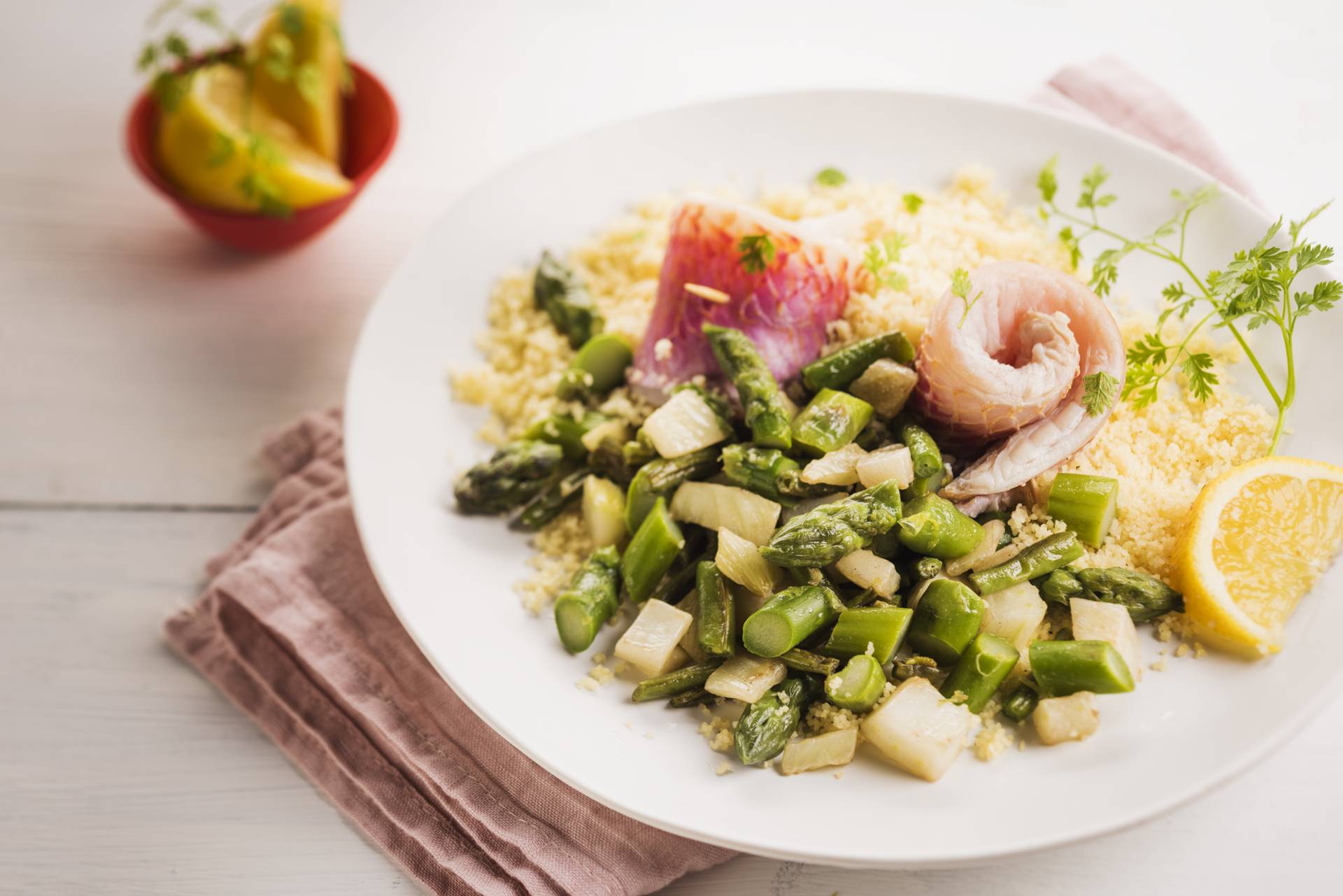 Triglie con verdure e couscous - Ricette Cookeo | Moulinex