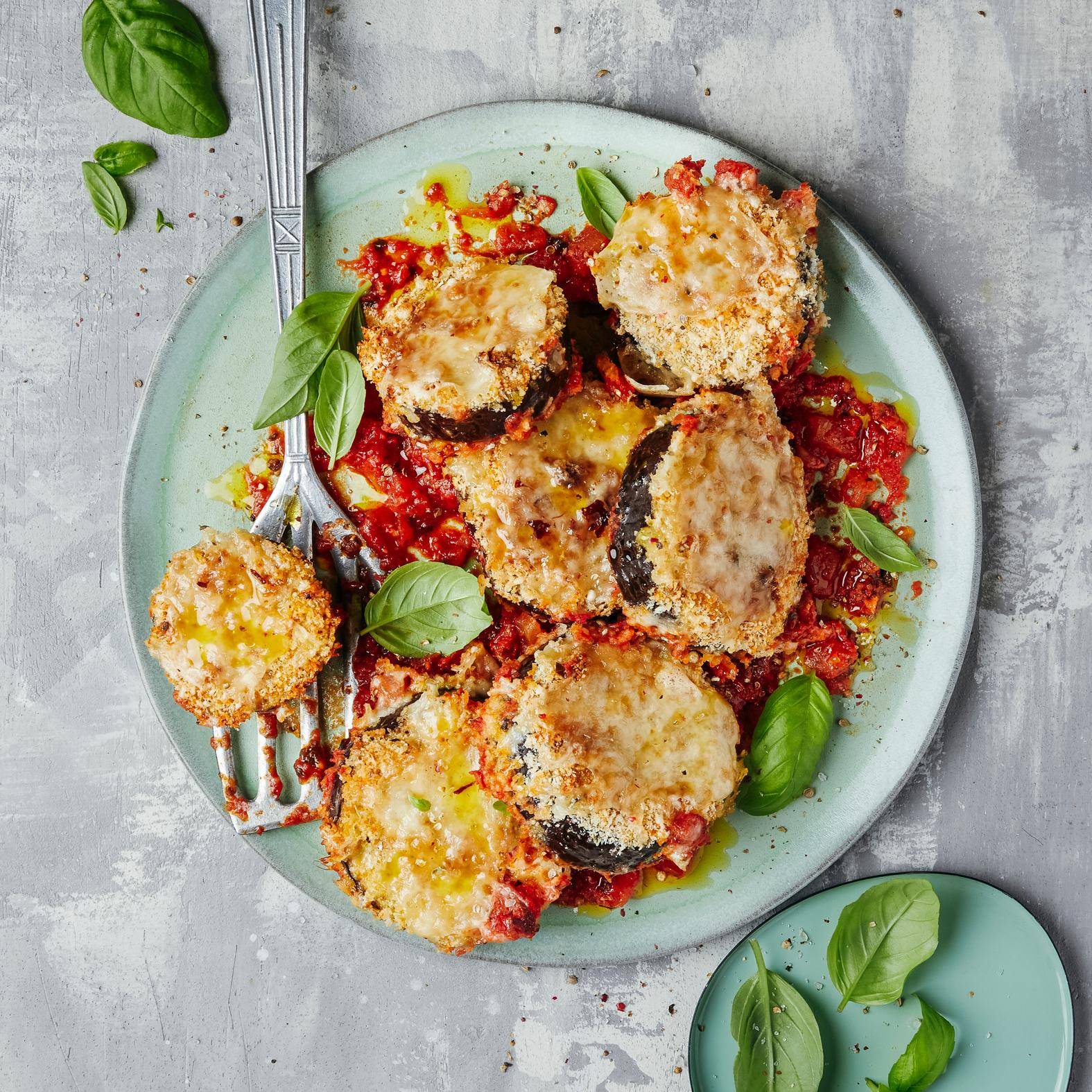 Crispy aubergine parmesan - Ricette OptiGrill 2in1 XL | Moulinex