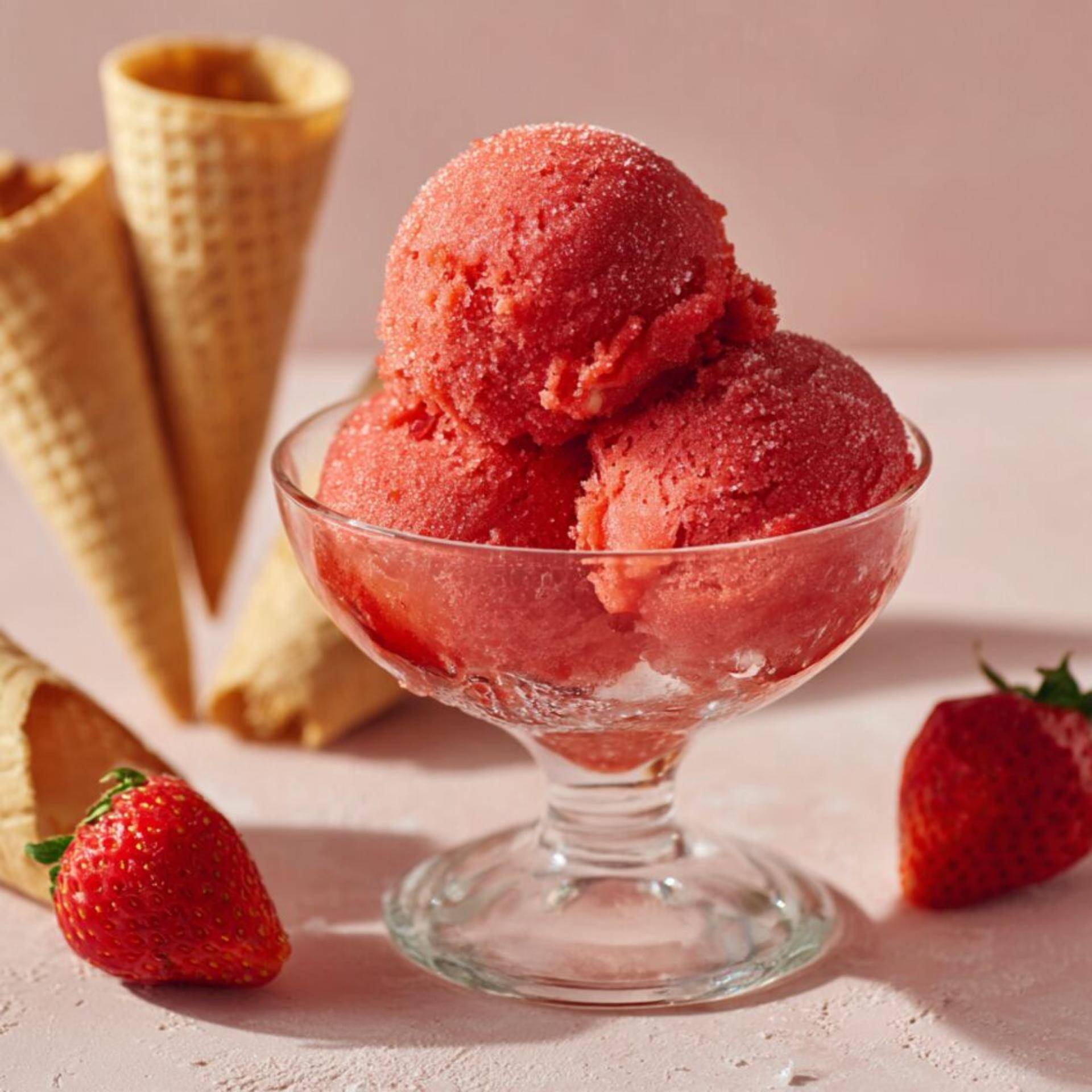 Sorbetto alla fragola - Ricette Dolci | Moulinex