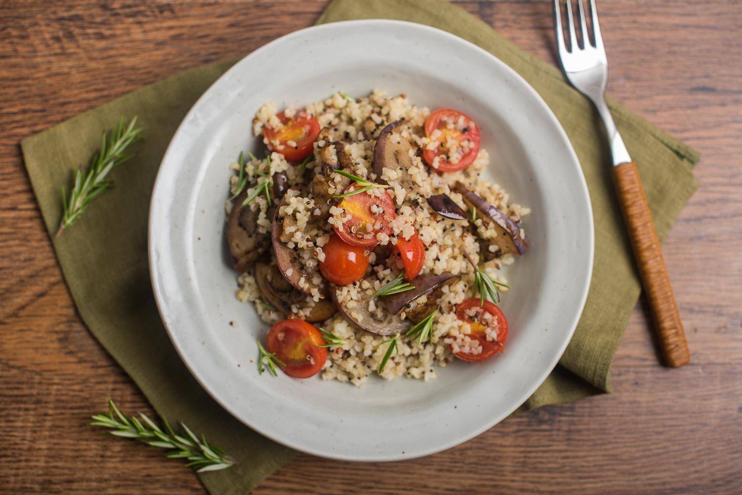 Insalata di burgul e melanzane - Ricette Cookeo | Moulinex