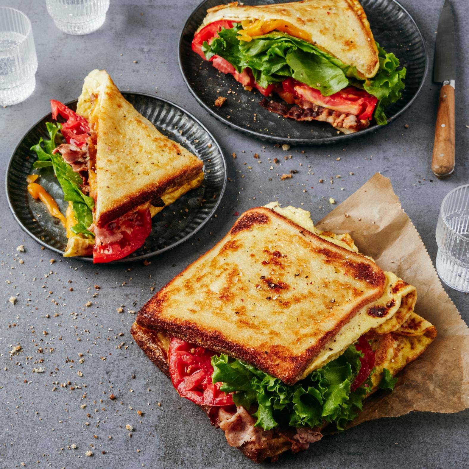 Tramezzino all’uovo - Ricette OptiGrill 2in1 | Moulinex