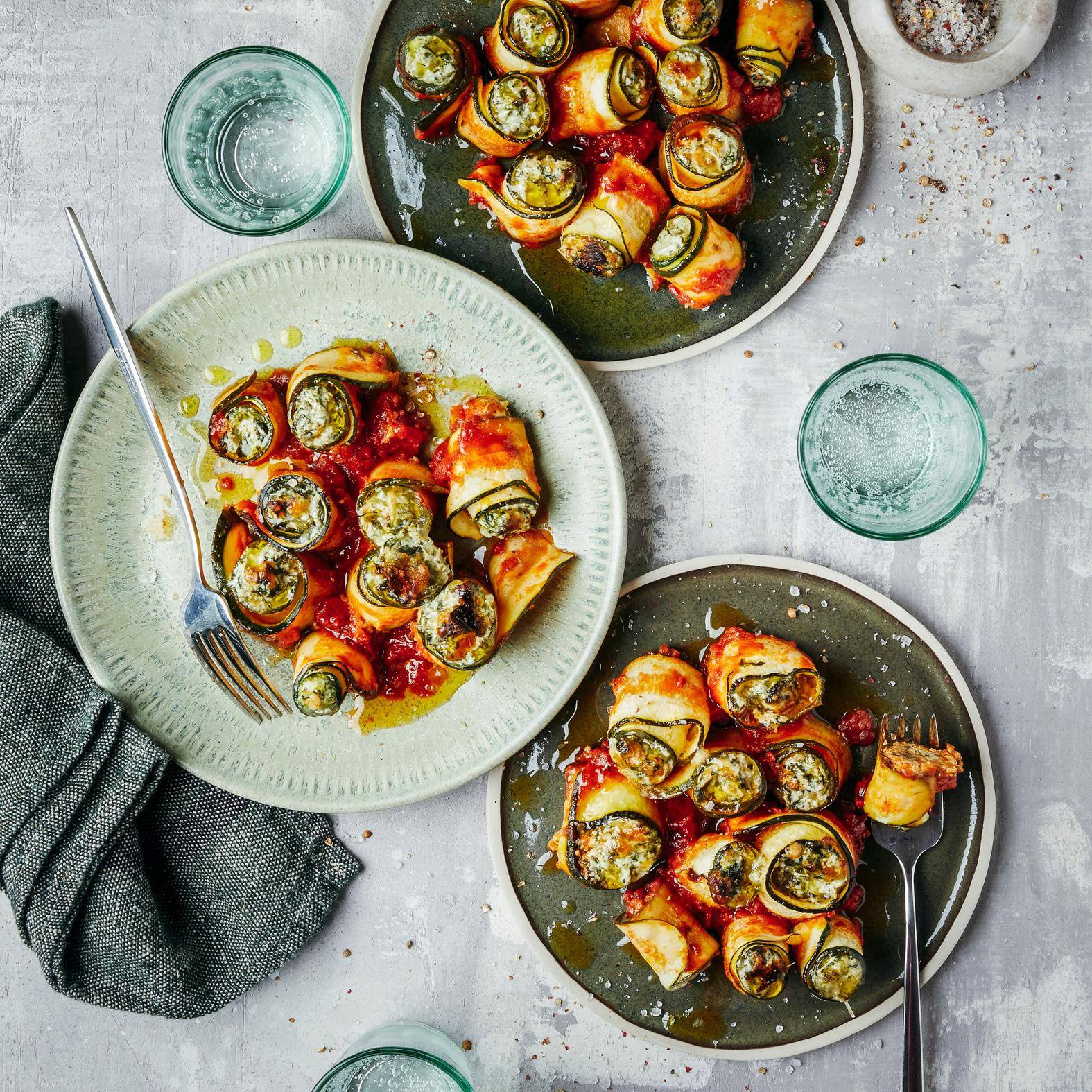 Courgette lasagne roll-ups - Ricette OptiGrill 2in1 XL | Moulinex