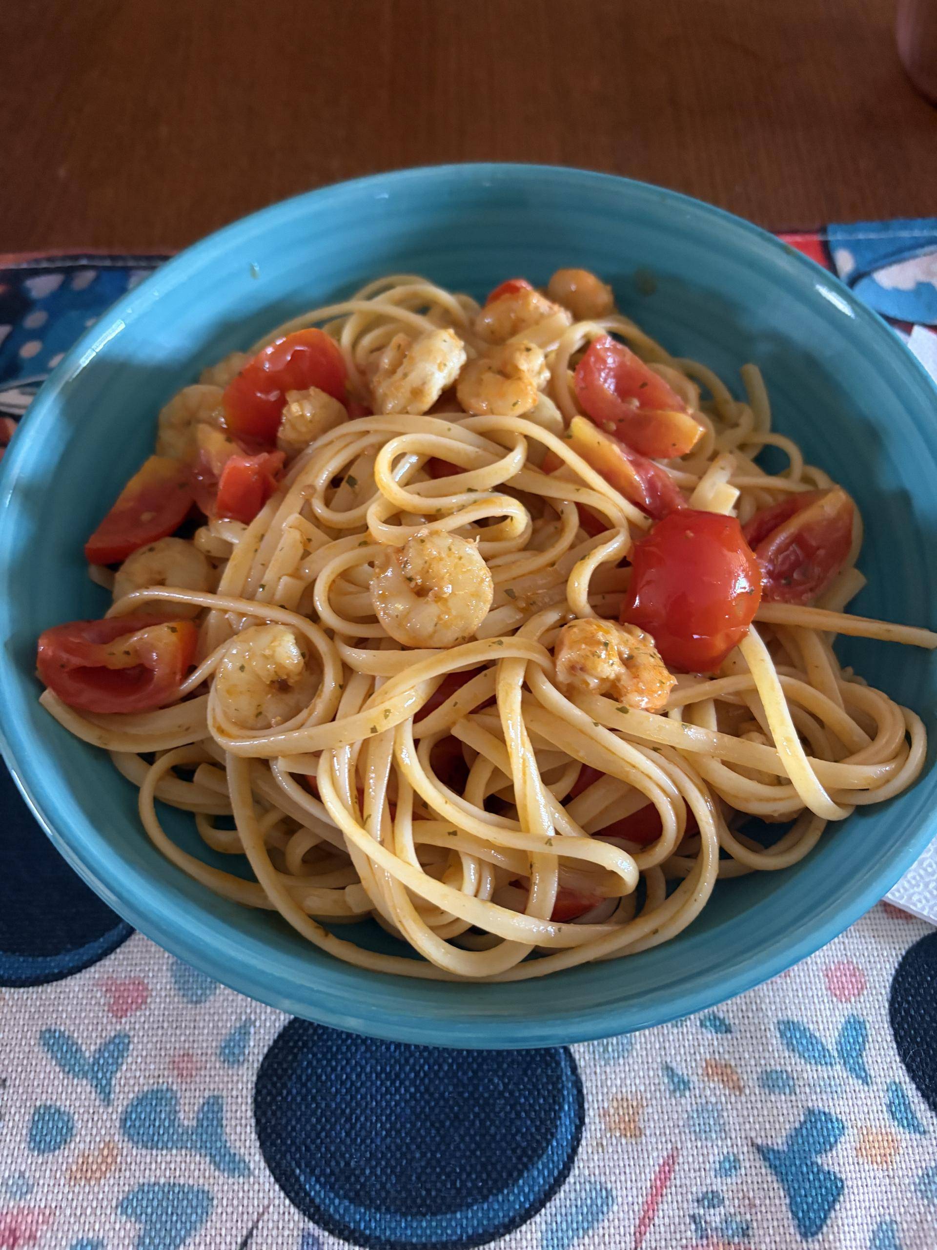 Linguine gamberi e pachino - Ricette Companion Connect XL | Moulinex