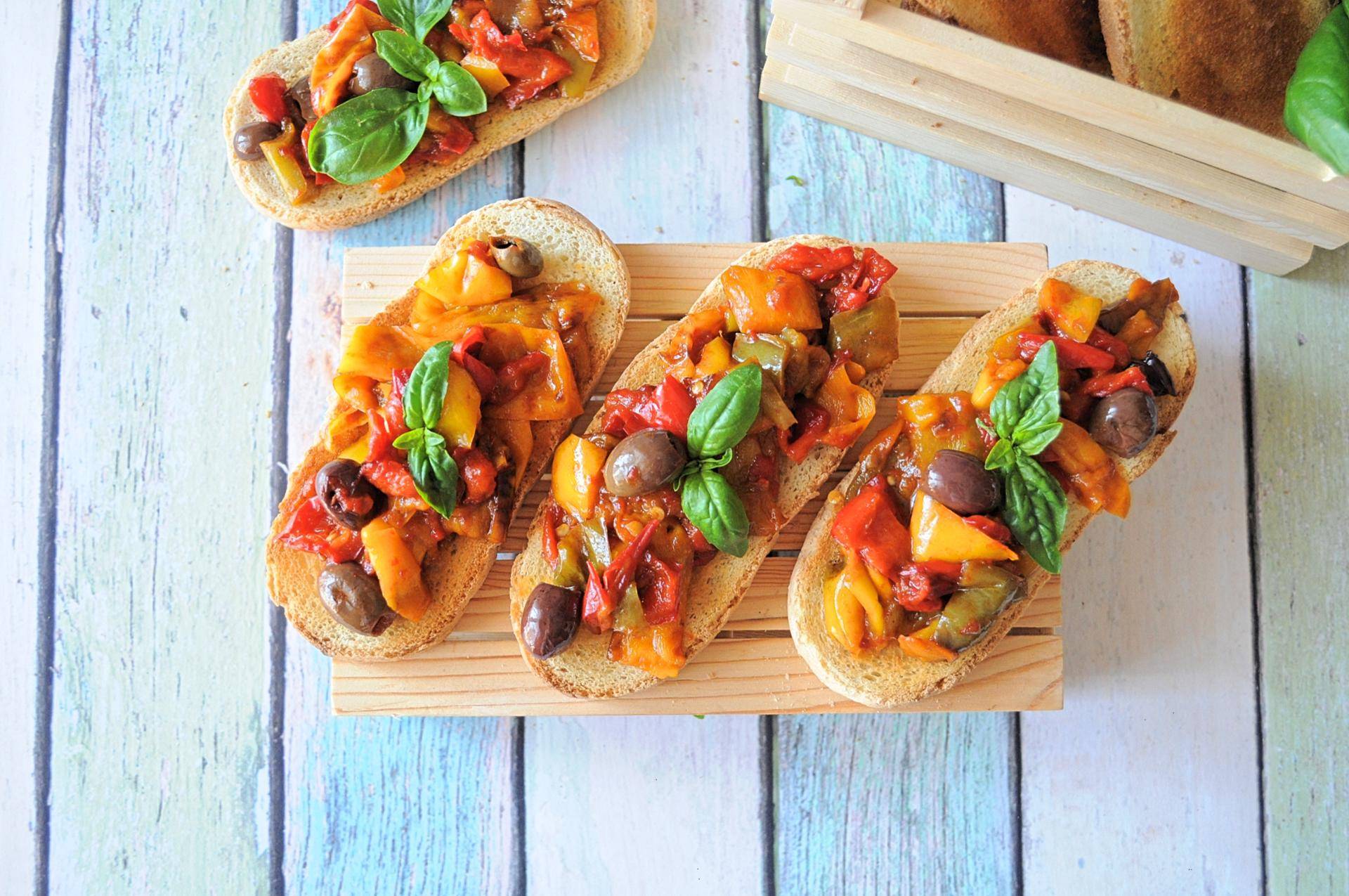 Bruschetta ai peperoni - Ricette Cookeo | Moulinex