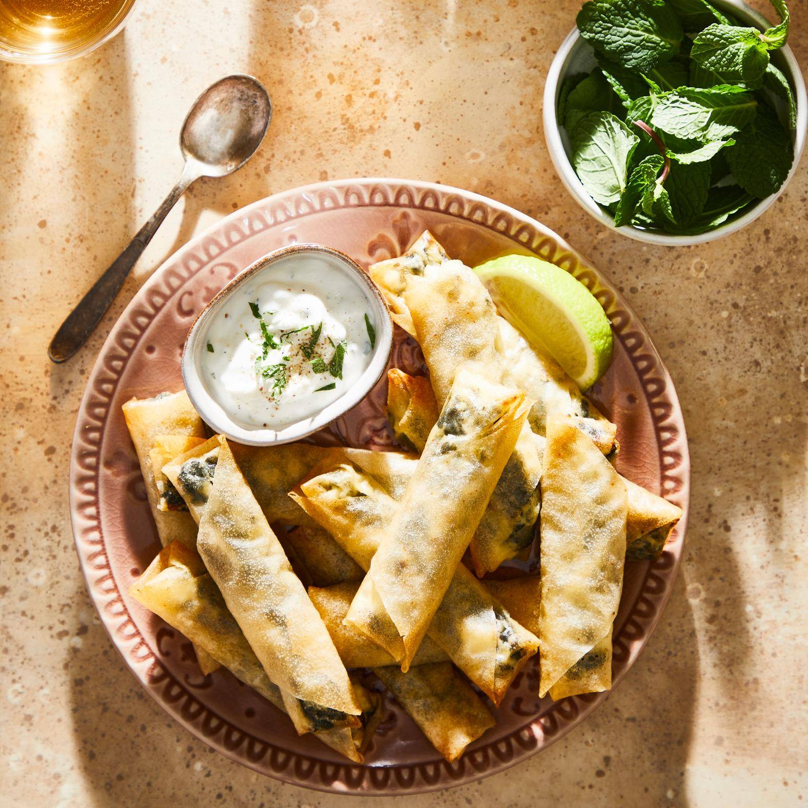 Involtini di spinaci e feta - Ricette EASY FRY GRILL & STEAM 3 in 1 | Moulinex