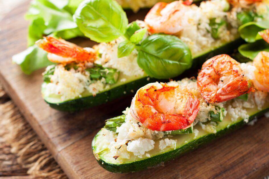 Zucchine ripiene con riso di cavolfiore - Ricette Perfectmix + | Moulinex