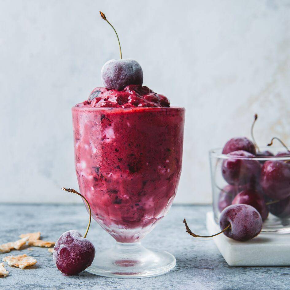 Yogurt gelato alle ciliegie - Ricette Perfectmix + | Moulinex
