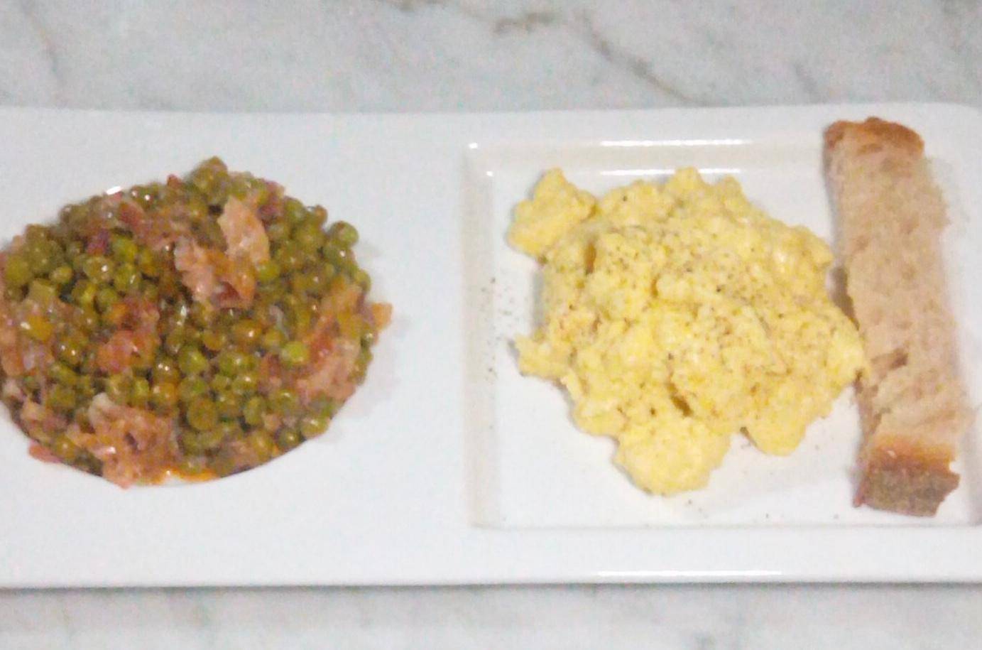 Piselli BBQ con uova strapazzate (cotte a bagno Maria) - Ricette Companion Connect | Moulinex