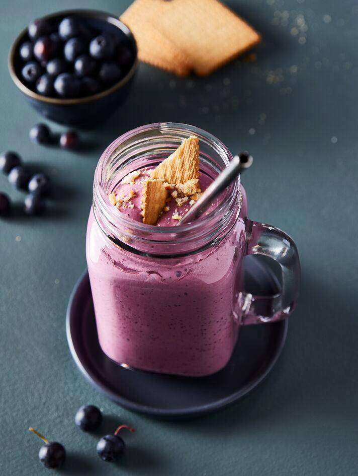Frullato alla cheesecake di mirtilli - Ricette Perfectmix + | Moulinex